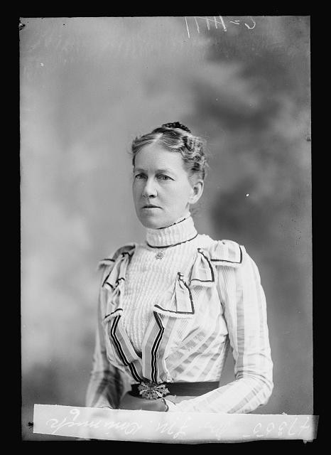 Photo:Mrs. F.M. Dimmick Portrait Woman in Dress c1894-1901
