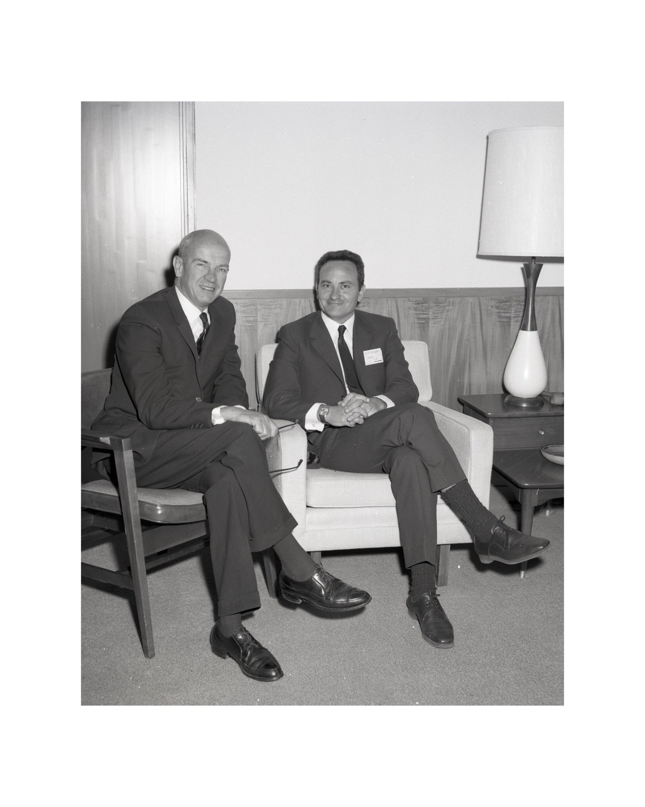 NASA Dr Walter Olson Meir Salomon Israel Technion Institute 8x10 B&W Photo