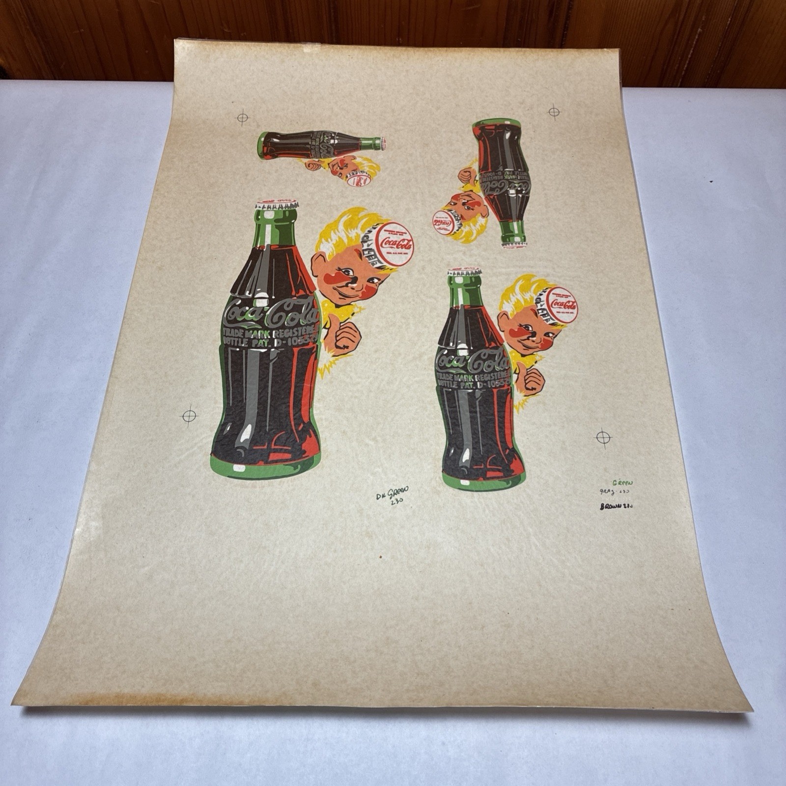 Original Vntg NOS 1950’s Coca Cola Vending Machine Advertising Decals Sprite Boy Original Vntg NOS 1950’s Coca Cola Vending Machine Advertising Decals Sprite Boy