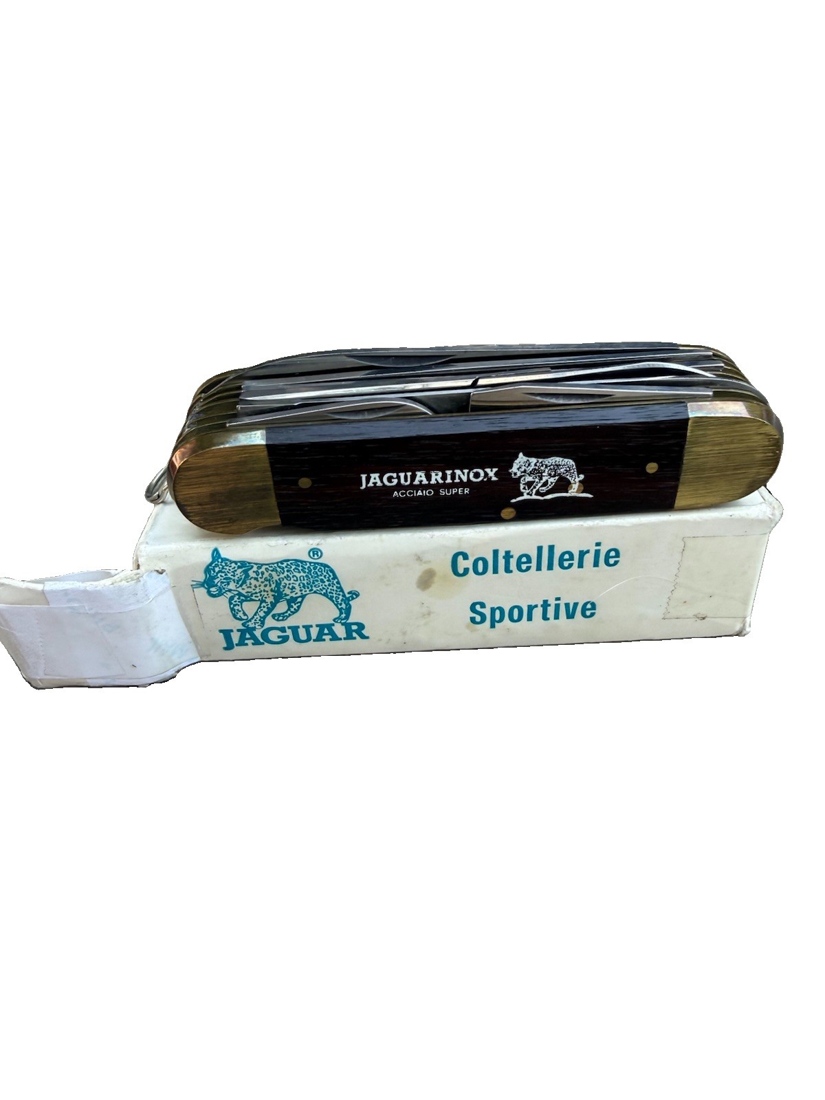 Vintage Jaguarinox Acciaio Super Utility Knife Mint Jaguar Coltellerie Sportive