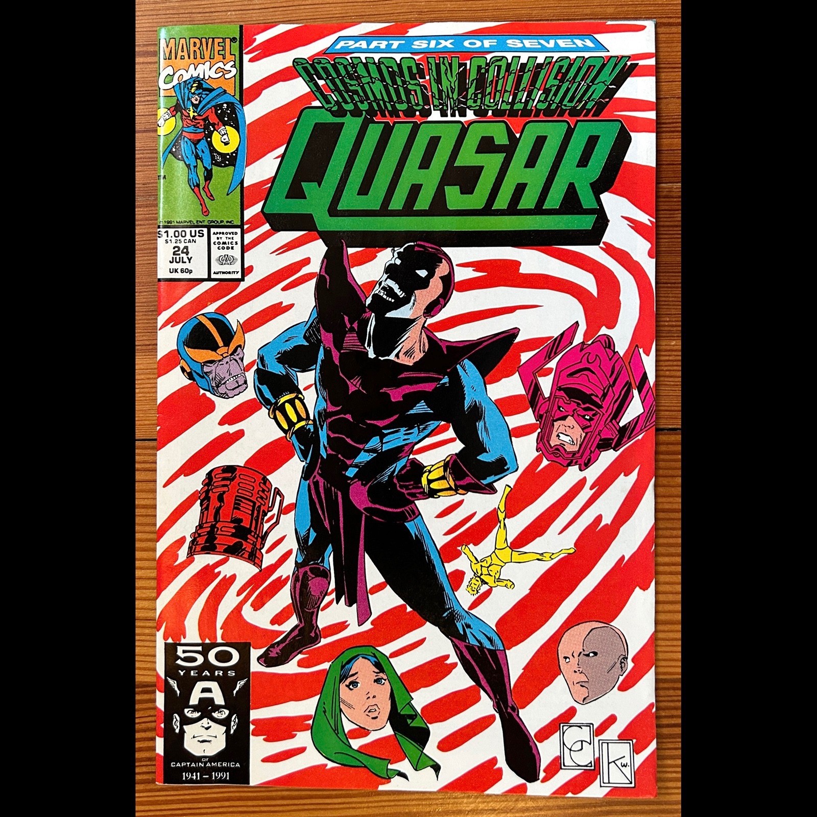 Quasar #24 by Greg Capullo, Infinity 1st Appearance 1991 Marvel Comics Excellent