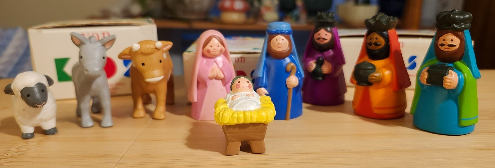 Vintage 1993 Avon Child's My First Christmas Story Nativity 9 PC Set With Boxes Vintage 1993 Avon Child's My First Christmas Story Nativity 9 PC Set With Boxes