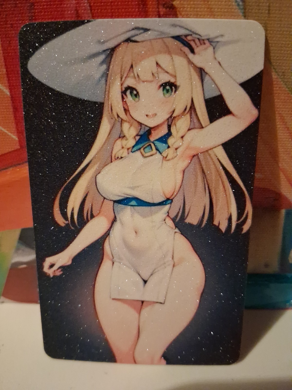 Lillie -  Pokémon Glitter Anime Trading Card 