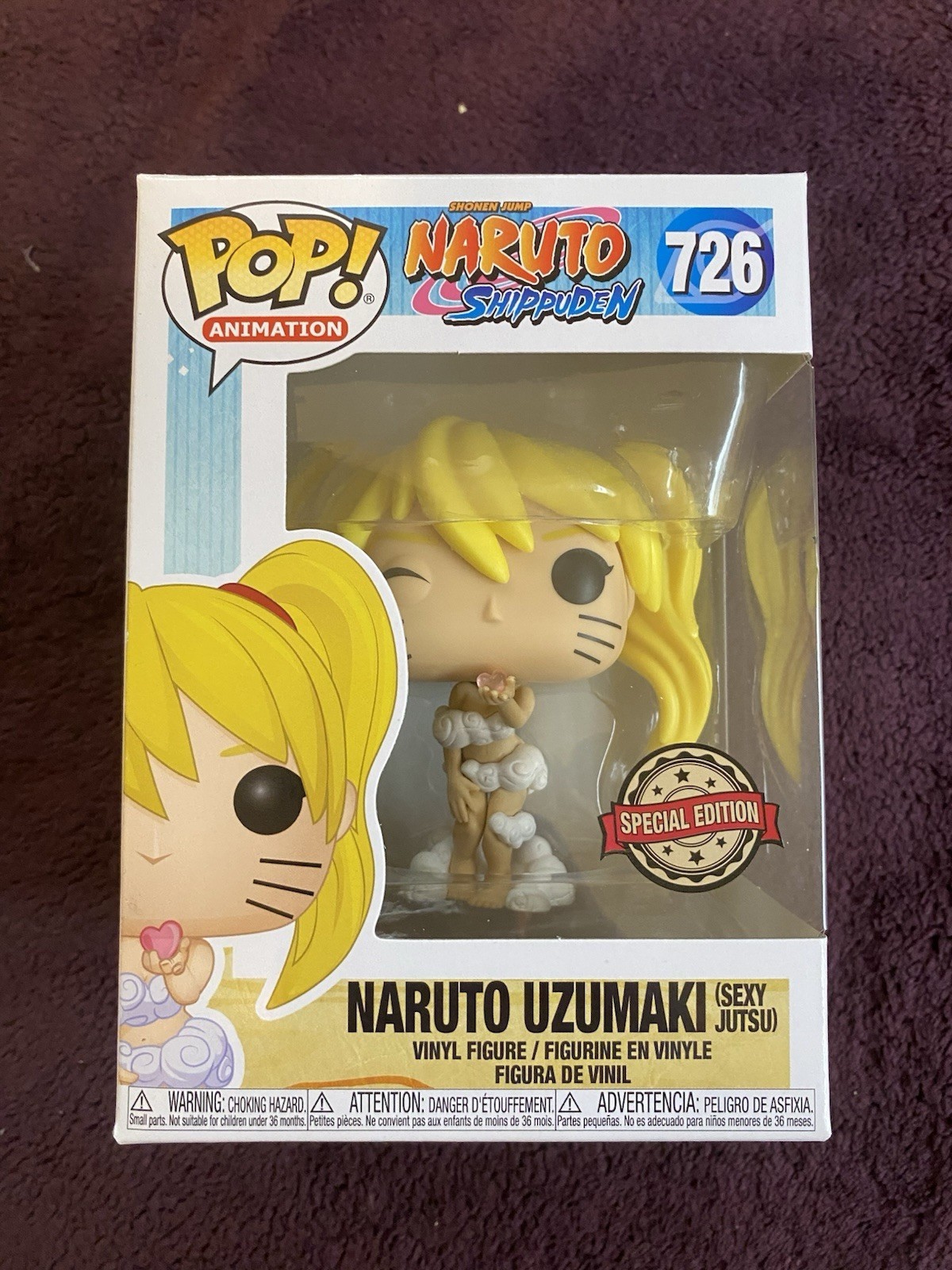 Funko Pop Vinyl: Naruto - Naruto Uzumaki (Sexy Jutsu) #726 w/PROTECTOR