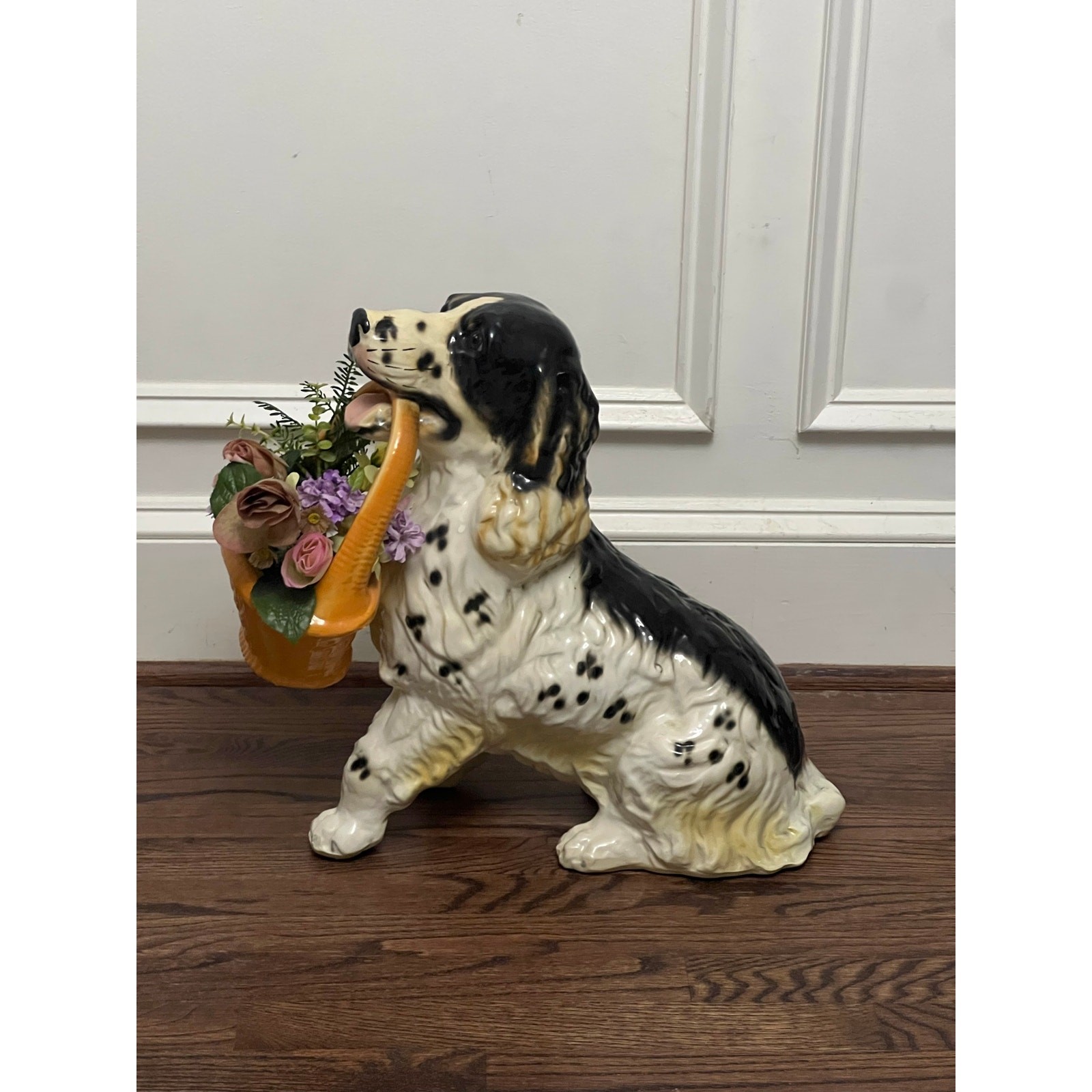 Vintage Life-size Dalmatian Dog Planter Statue Ceramic Figurine
