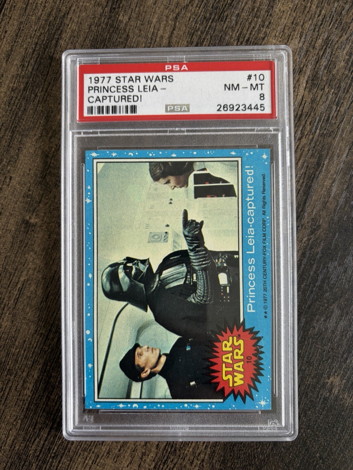 1977 STAR WARS #10, PRINCESS LEIA CAPTURED, BLUE, PSA 8 1977 STAR WARS #10, PRINCESS LEIA CAPTURED, BLUE, PSA 8