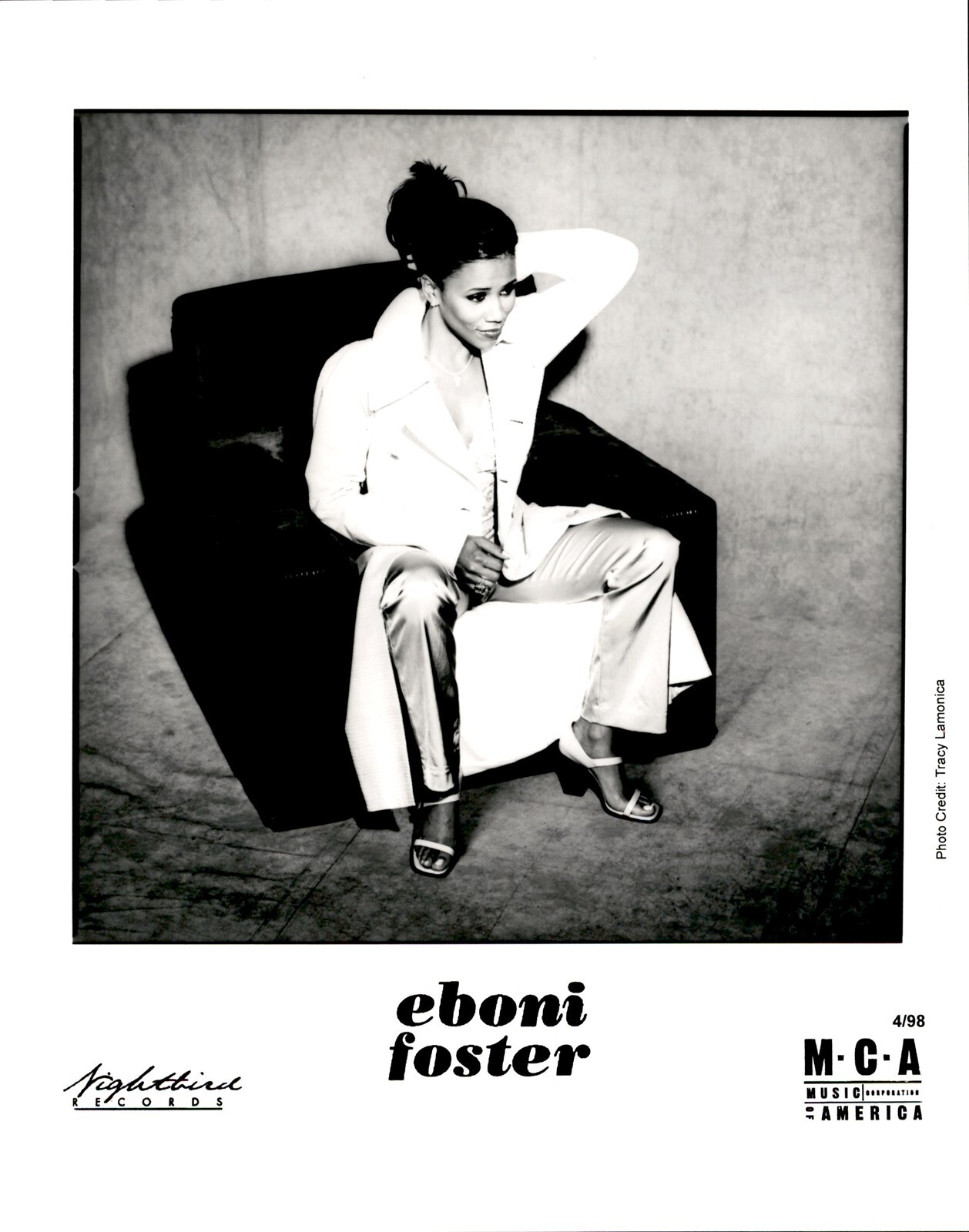 LG967 1998 Orig Tracy Lamonica Photo EBONI FOSTER Lead Singer R&B Nuttin\' Nyce LG967 1998 Orig Tracy Lamonica Photo EBONI FOSTER Lead Singer R&B Nuttin\' Nyce
