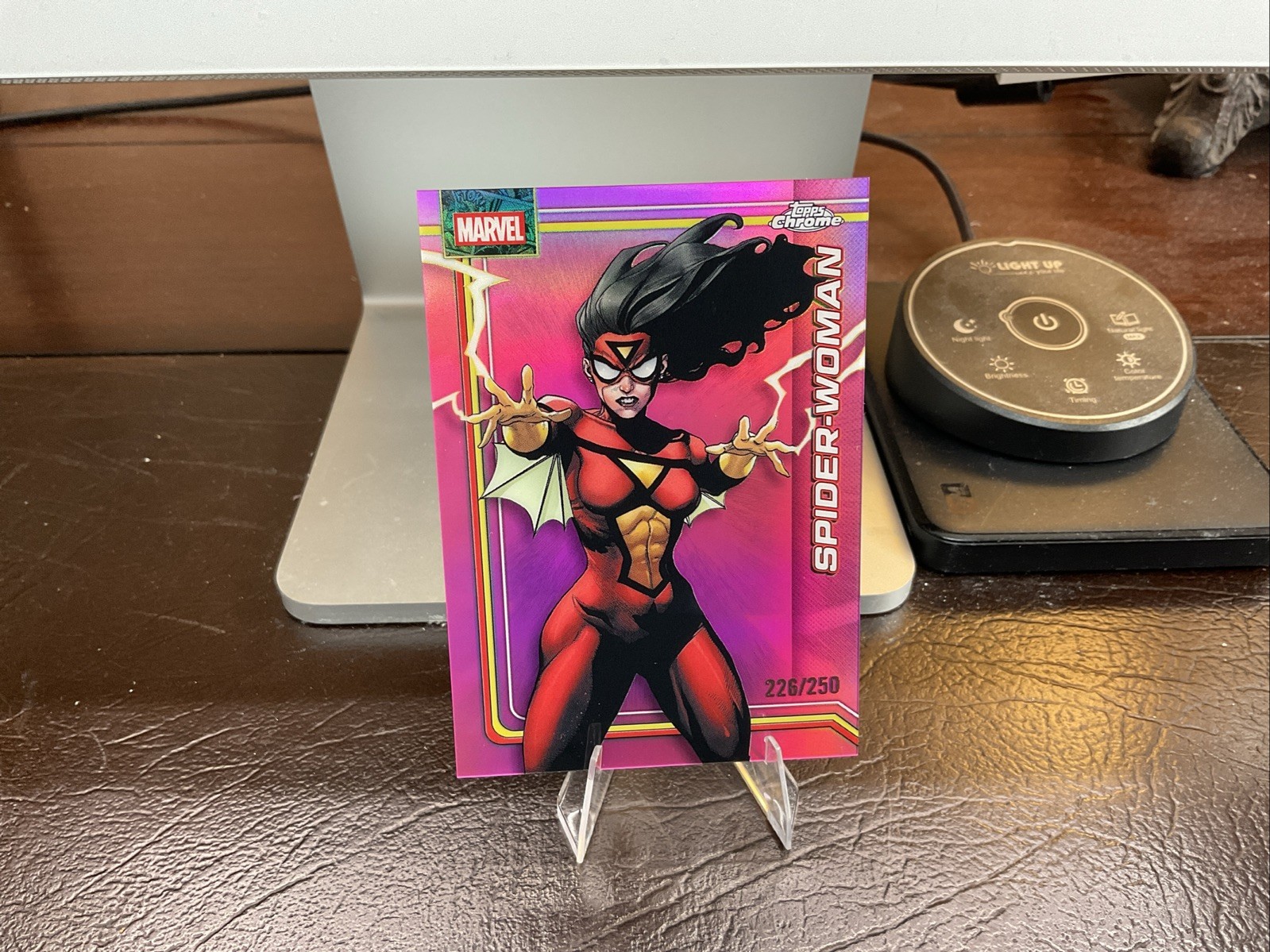 2026 Topps Chrome Marvel, Spider-Woman Pink Refractor /250