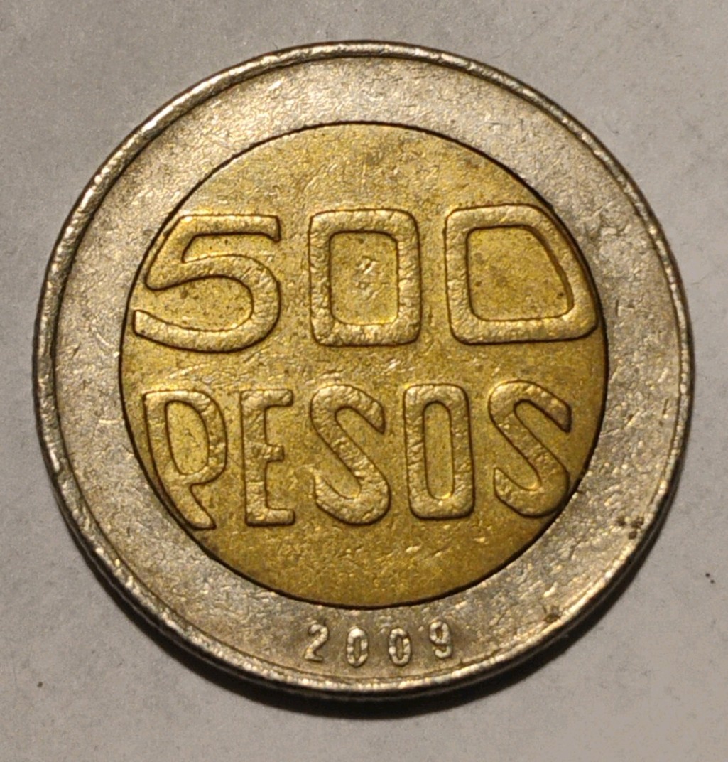 2009 Columbia 500 Peso Tree Of Life Coin
