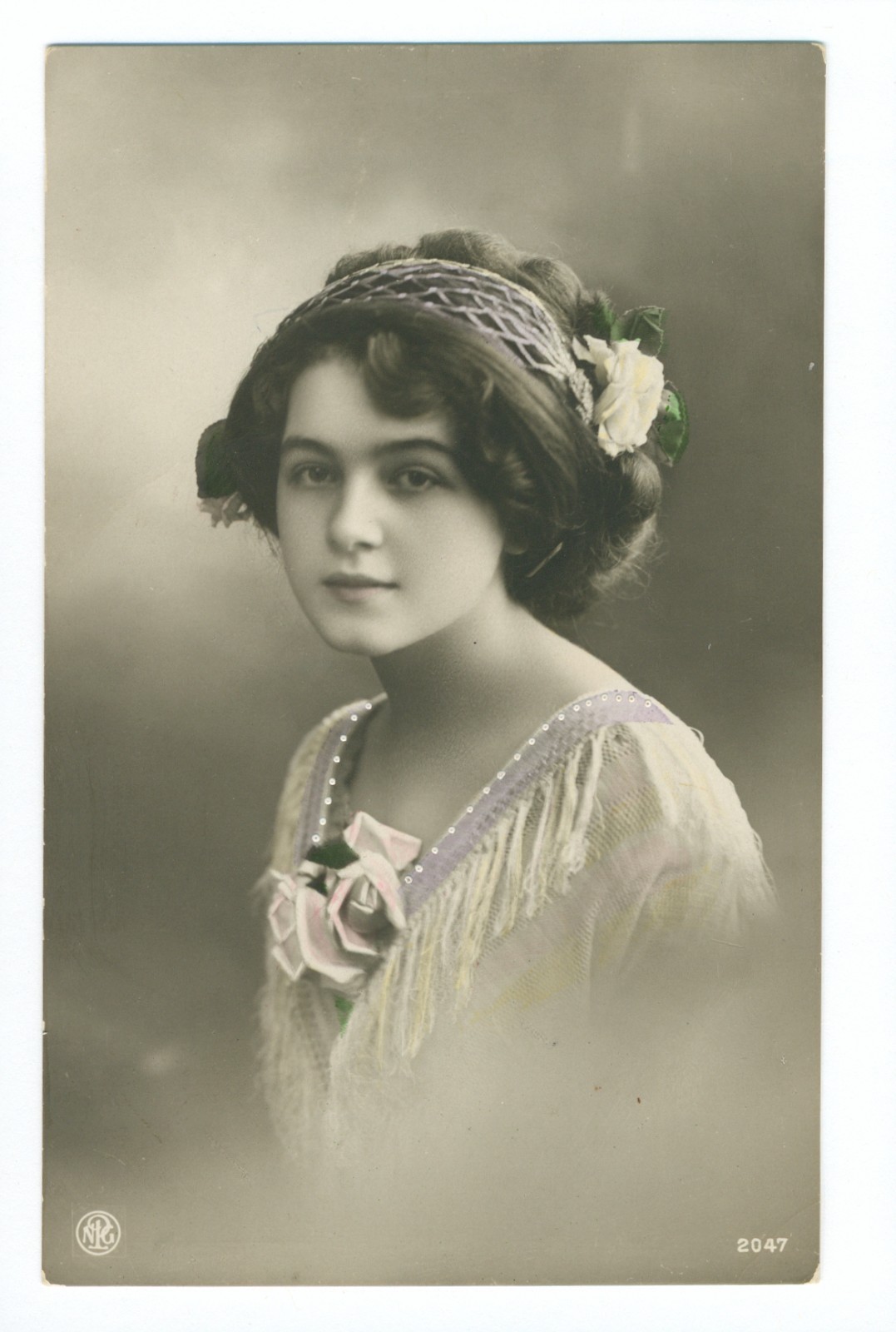Vintage Beautiful Young Woman Postcard # 49