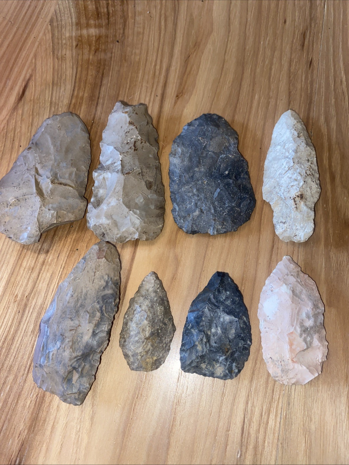 Arrowheads I Found Richland CountyOhio 20 Plus Years Ago.  Some Chips/breaks
