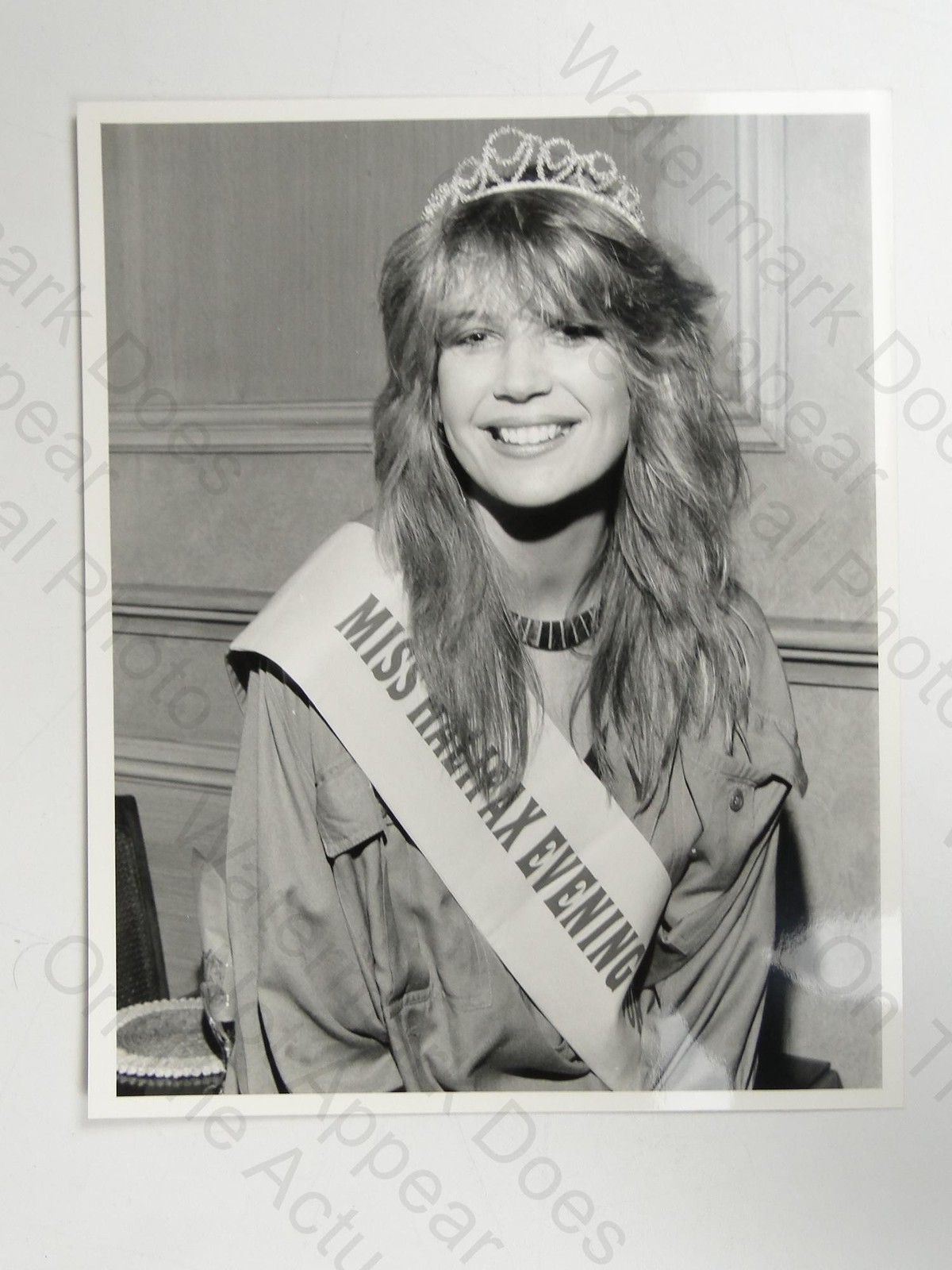 Rebecca Davenport Miss Halifax Evening Courier Beauty Queen Tiara 1980s Photo