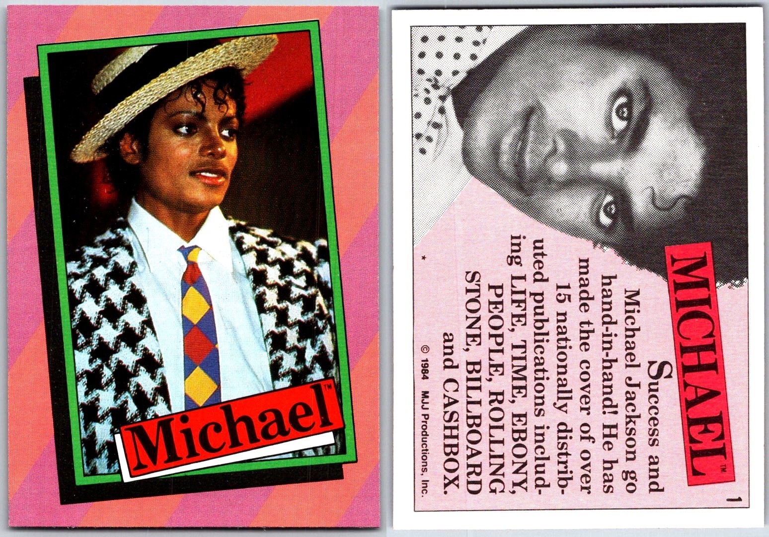 1984 Topps MICHAEL JACKSON Series 1 Cards & Stickers - Set  Break - You Pick