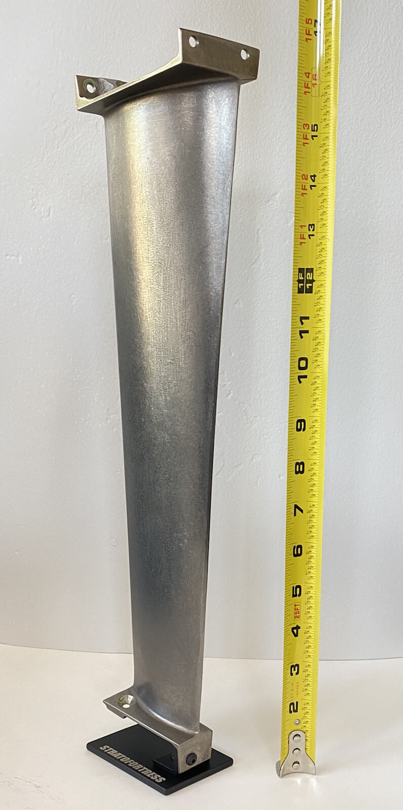 Boeing B-52 Titanium Jet Engine Stator Blade. Flight Sim Turbine Desk Model USAF