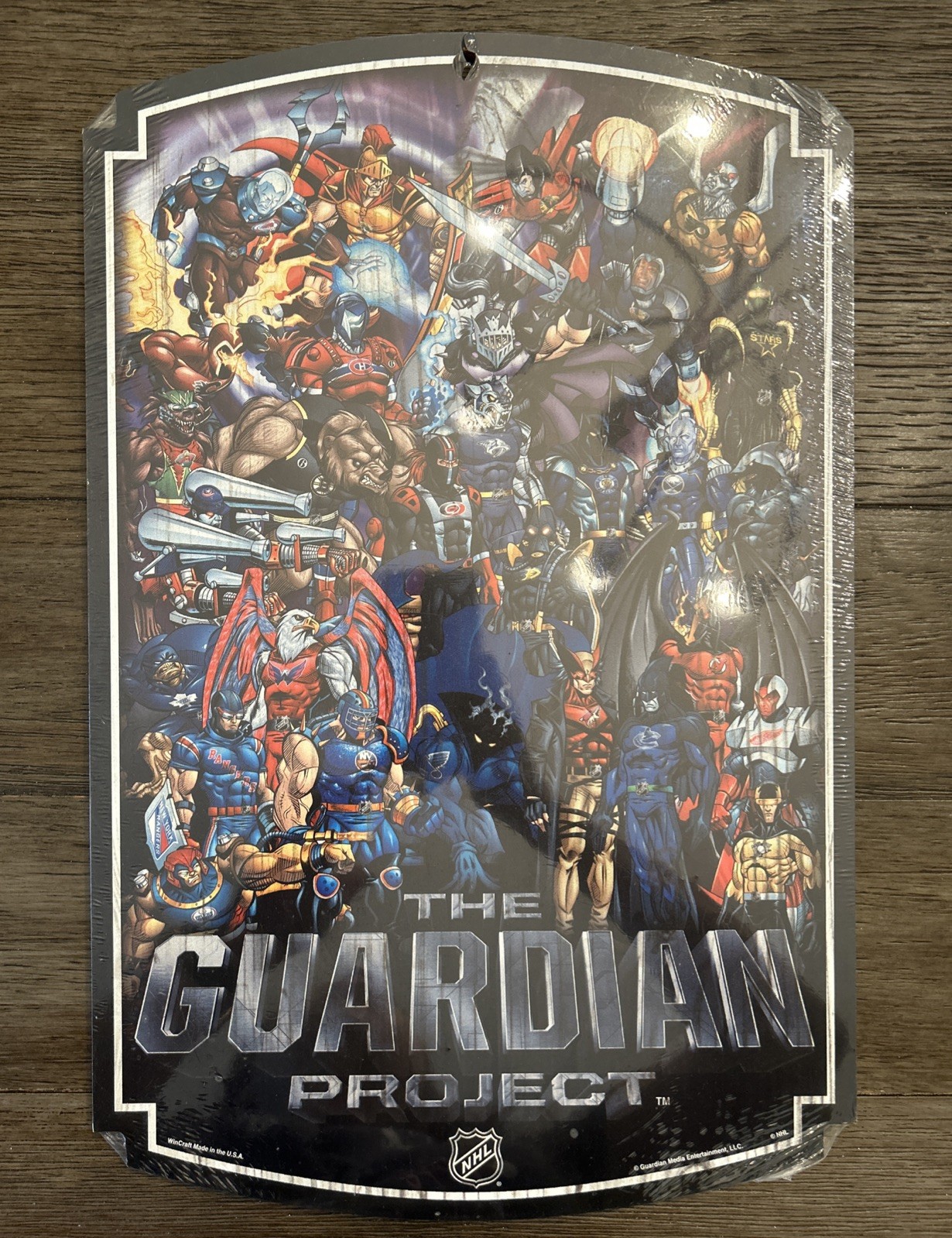 **RARE** The Guardian Project NHL Wooden Wall Plaque by Stan Lee