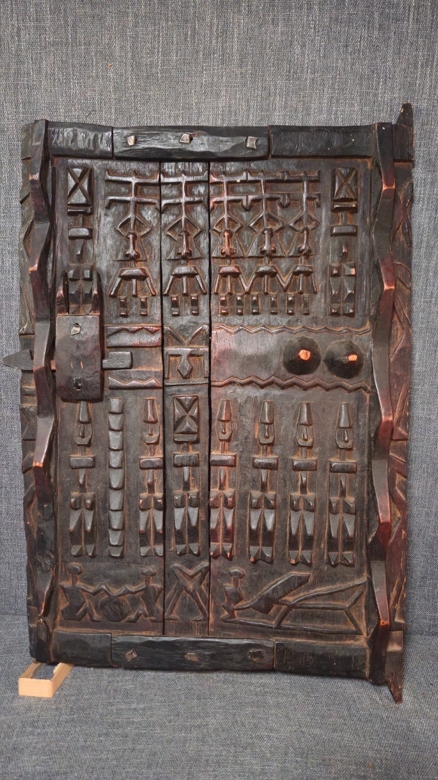 Authentic Vintage Dogon Granary Shutter Door w/ Lock Mali African Tribal Art Authentic Vintage Dogon Granary Shutter Door w/ Lock Mali African Tribal Art