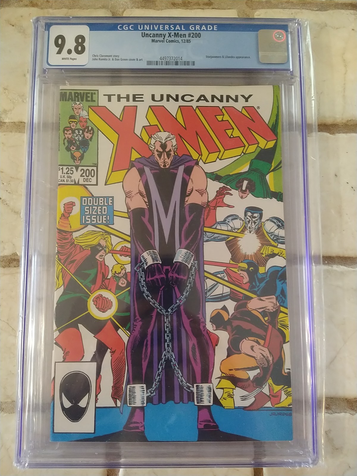 UNCANNY X-MEN #200 CGC 9.8 WHITE PAGES STARJAMMERS & LILANDRA APPEARANCE