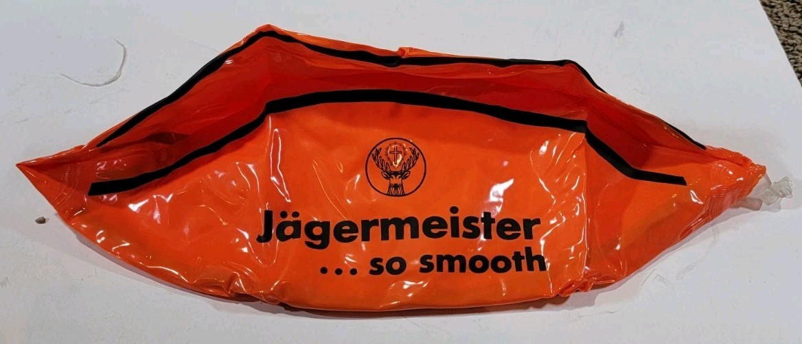 Vintage Jägermeister Bottle Promotional Display Blow up Inflatable Beach Ball
