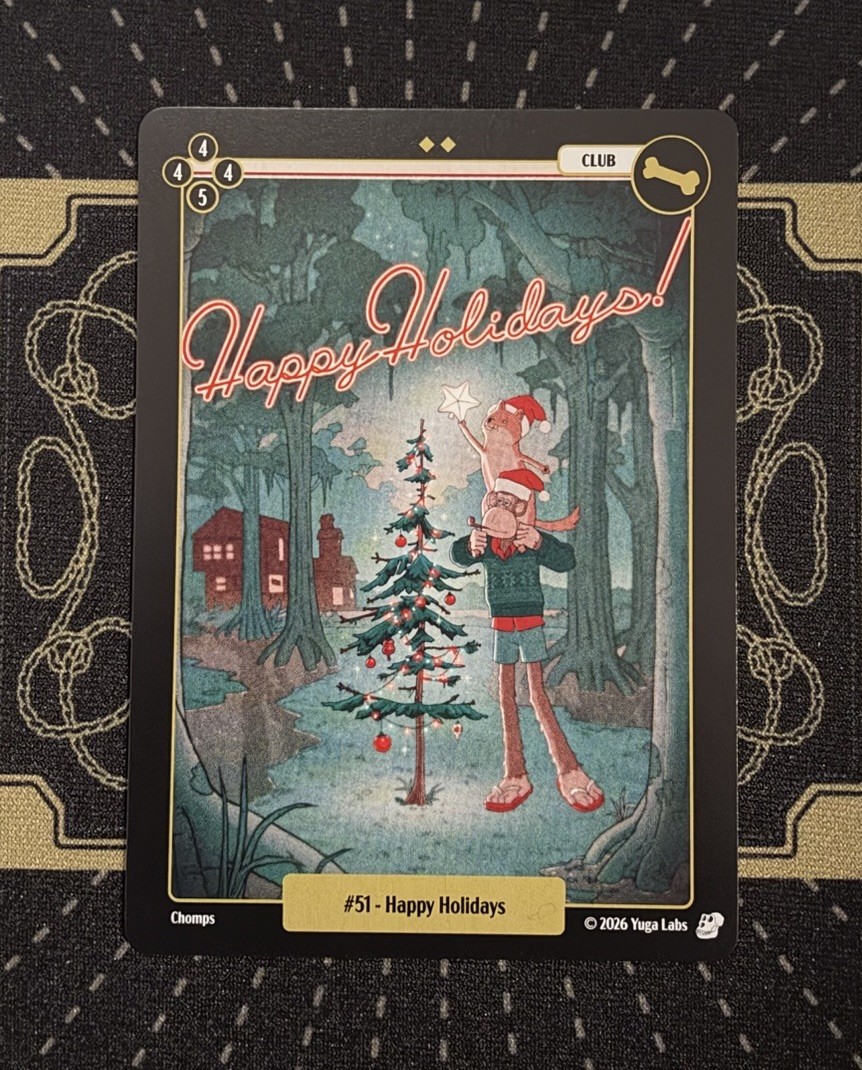 #51 Happy Holidays - Mudwater TCG 2026 Bored Ape Yacht Club