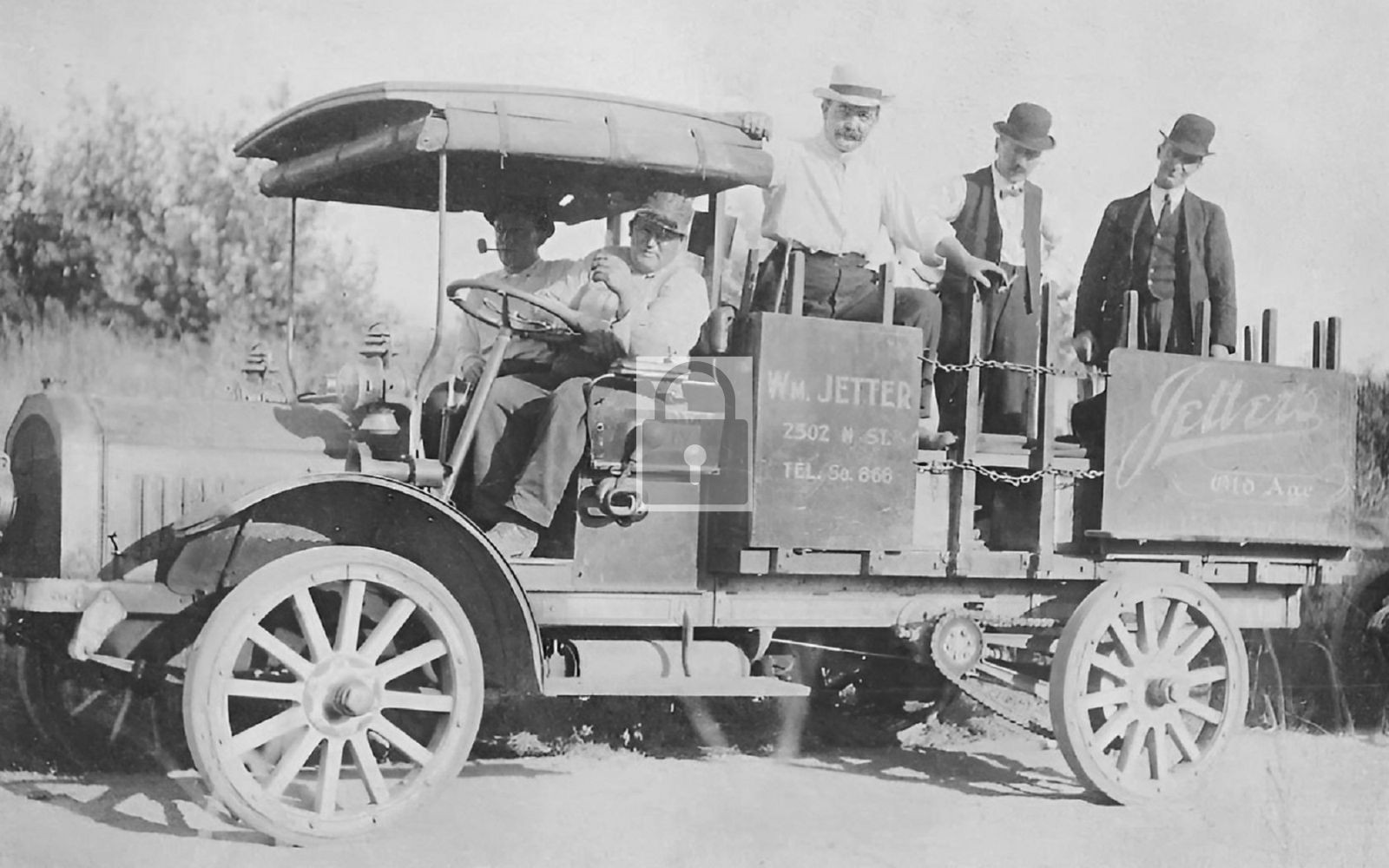1913 Jetter Beer Delivery Truck Omaha Nebraska NE - Reprint