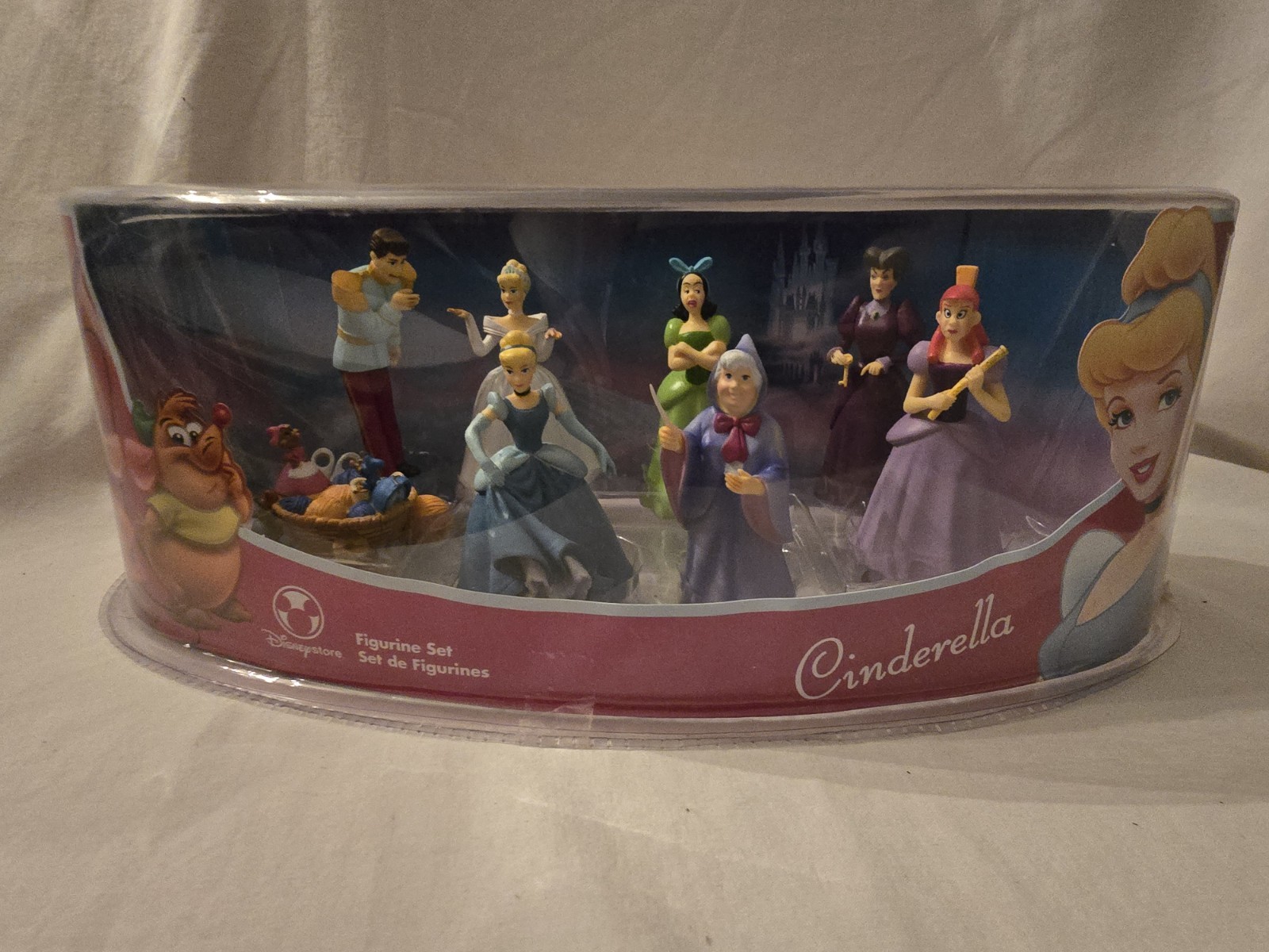 Disney Store Exclusive Disney Cinderella Figurine Set 8 Figures Factory Sealed