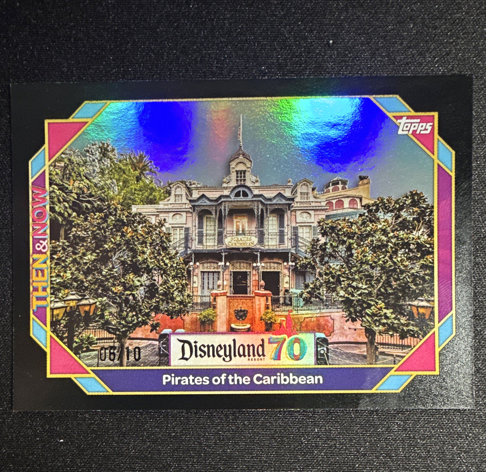 Topps 2025 Disneyland 70 Then & Now Pirates Caribbean #72 NOW /10