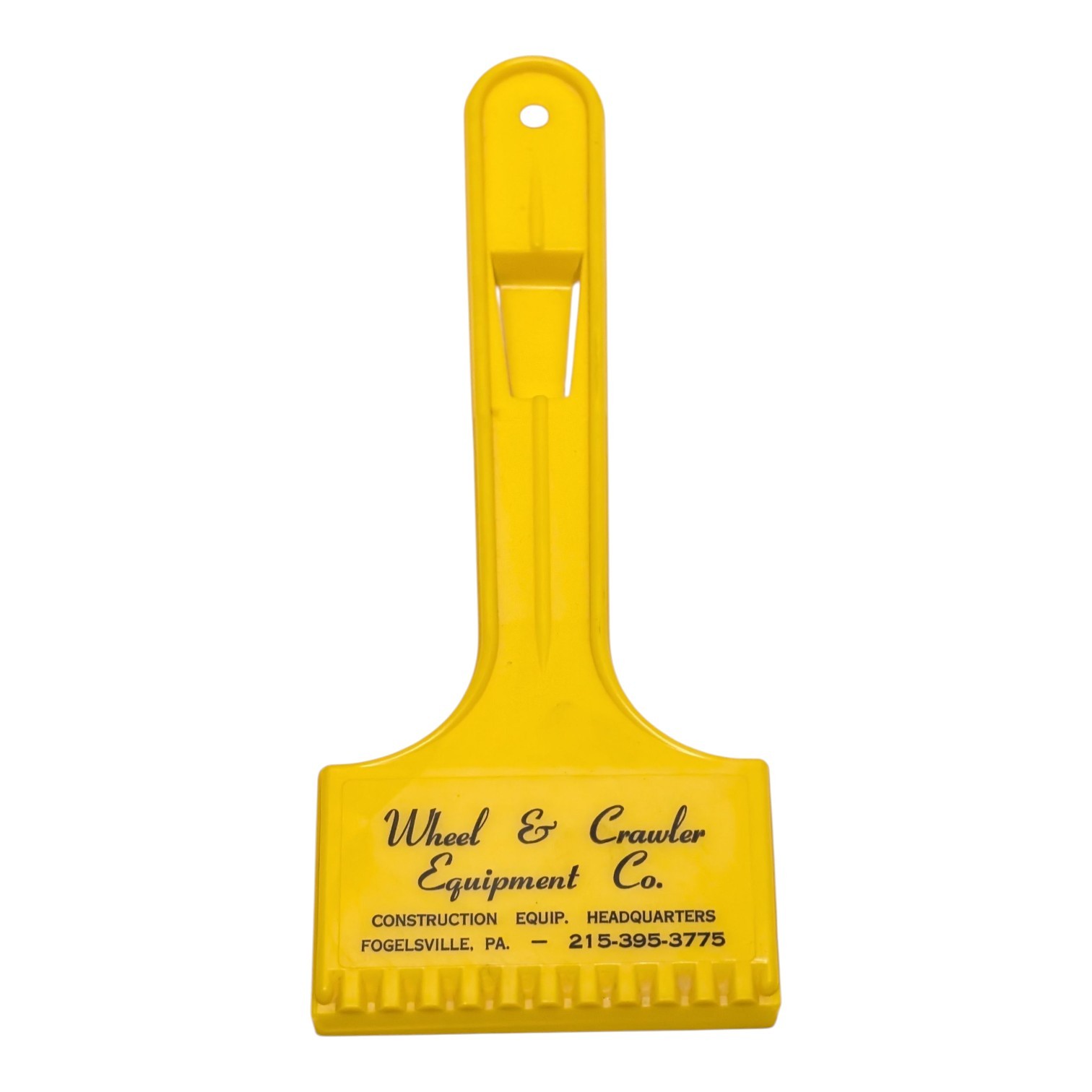 Rare Fogelsville PA Ice Scraper Wheel & Crawler Equipment Co. USA Made 1980s