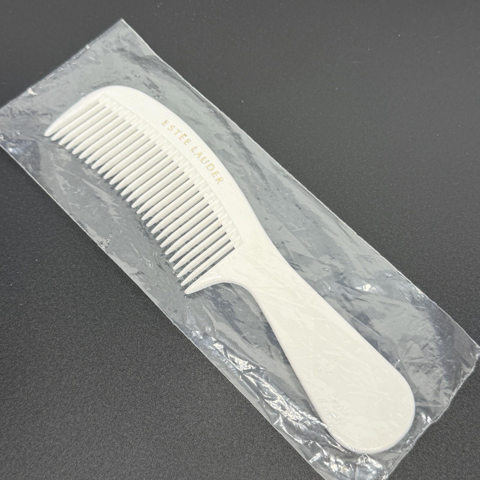 Vtg White Gold Estee Lauder Hair Comb Pocket 6.5\