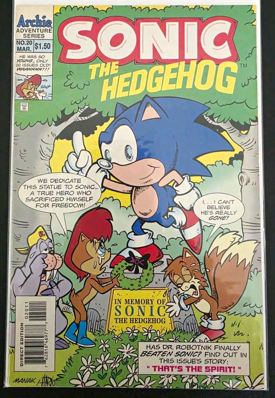 Sonic the Hedgehog #20 Archie Comics 1995 SEGA Direct Edition Early Sonic Sonic the Hedgehog #20 Archie Comics 1995 SEGA Direct Edition Early Sonic