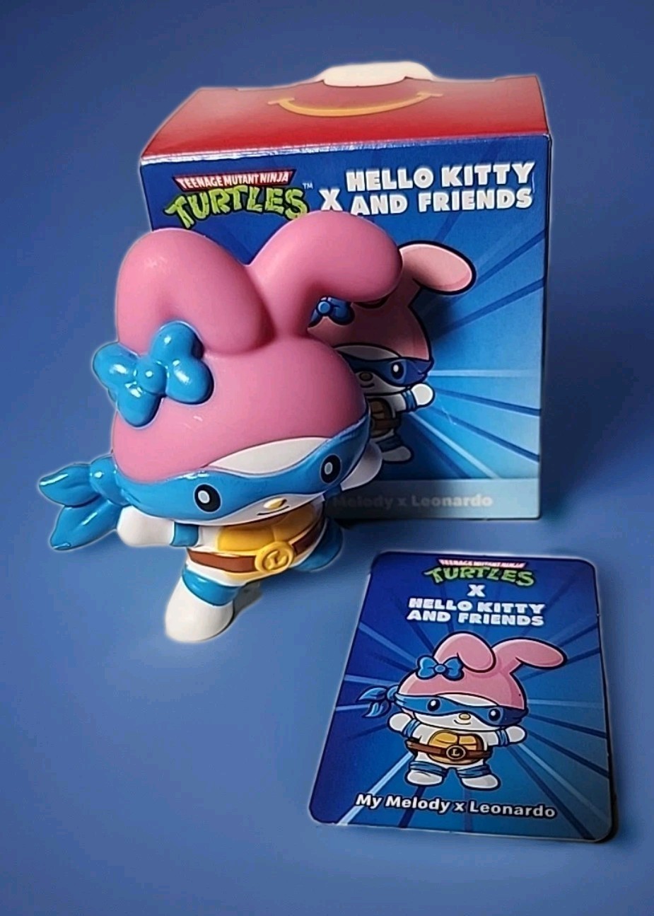 2025 McDonald\'s Teenage Mutant Ninja Turtles x Hello Kitty MY MELODY x LEONARDO