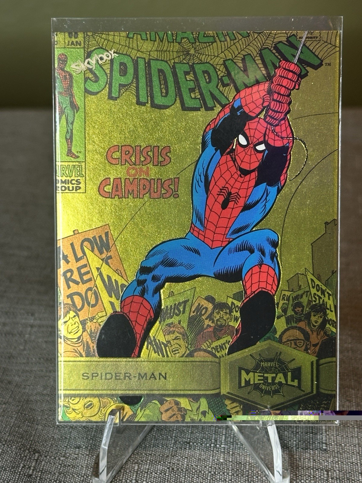SkyBox 2021 Marvel Metal Universe Spider-Man #164 Crisis on Campus Yellow FX SkyBox 2021 Marvel Metal Universe Spider-Man #164 Crisis on Campus Yellow FX