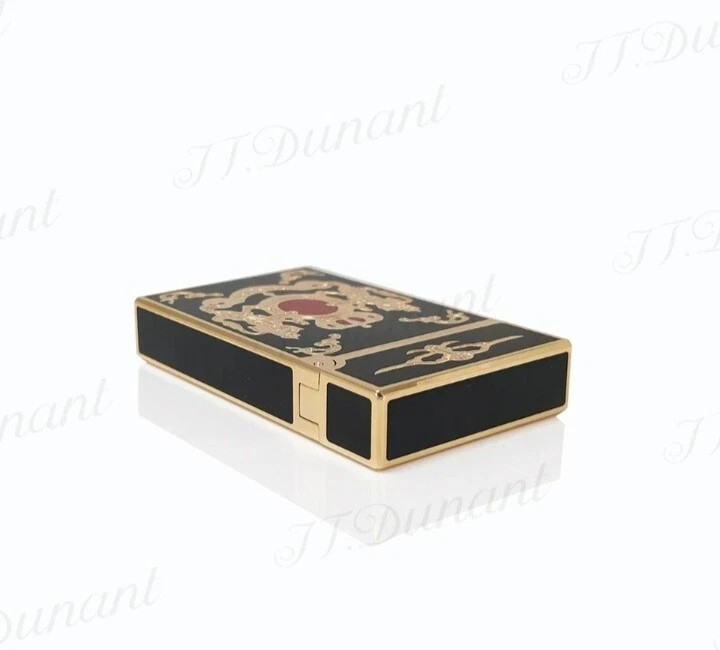 Luxury Retro Cigarette Bright Ping Sound Gas Memorial DP Engraving Lighter