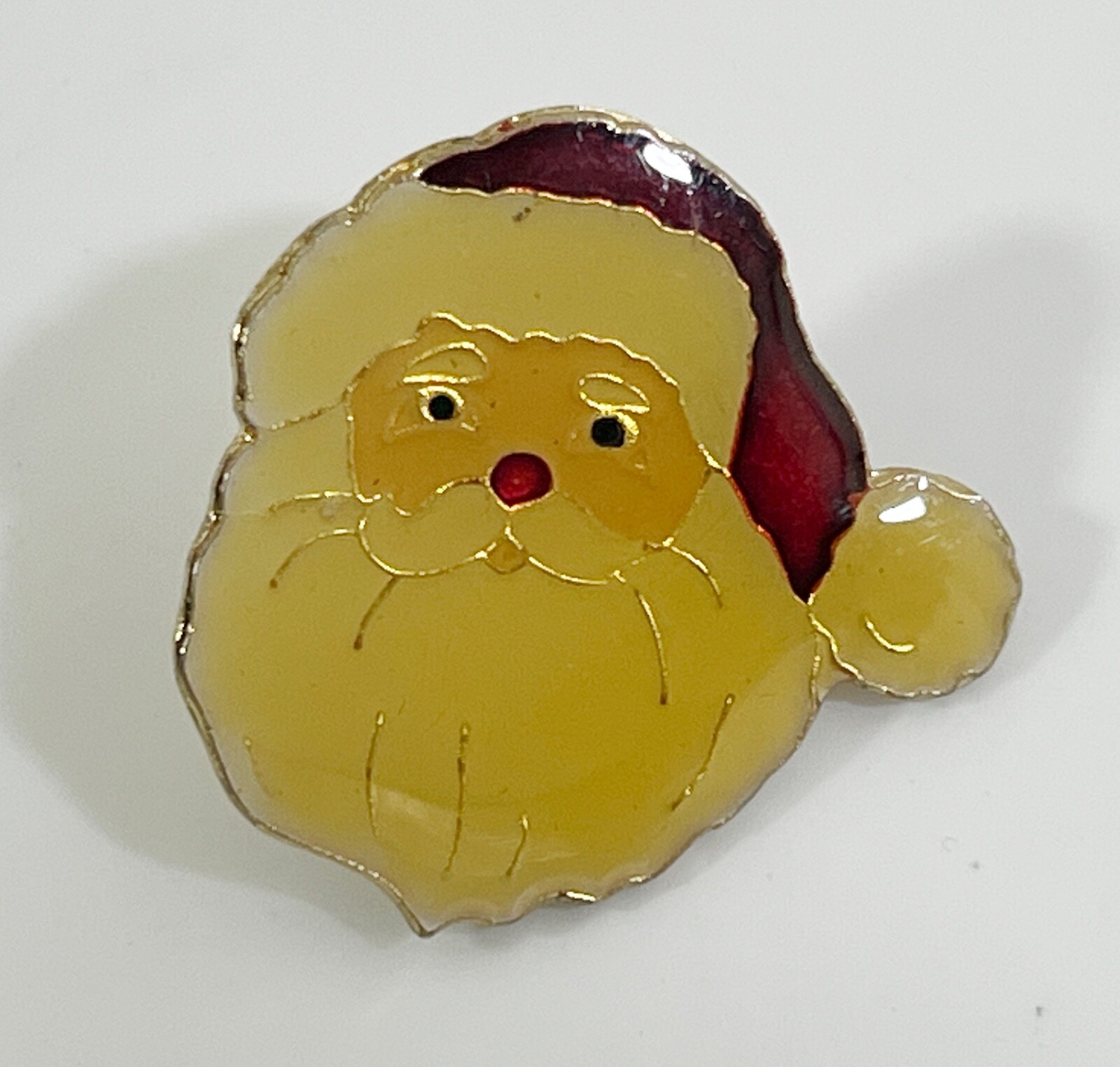 Santa Claus Saint Nick Christmas Gold Tone Vintage Lapel Pin Hat Pin Santa Claus Saint Nick Christmas Gold Tone Vintage Lapel Pin Hat Pin