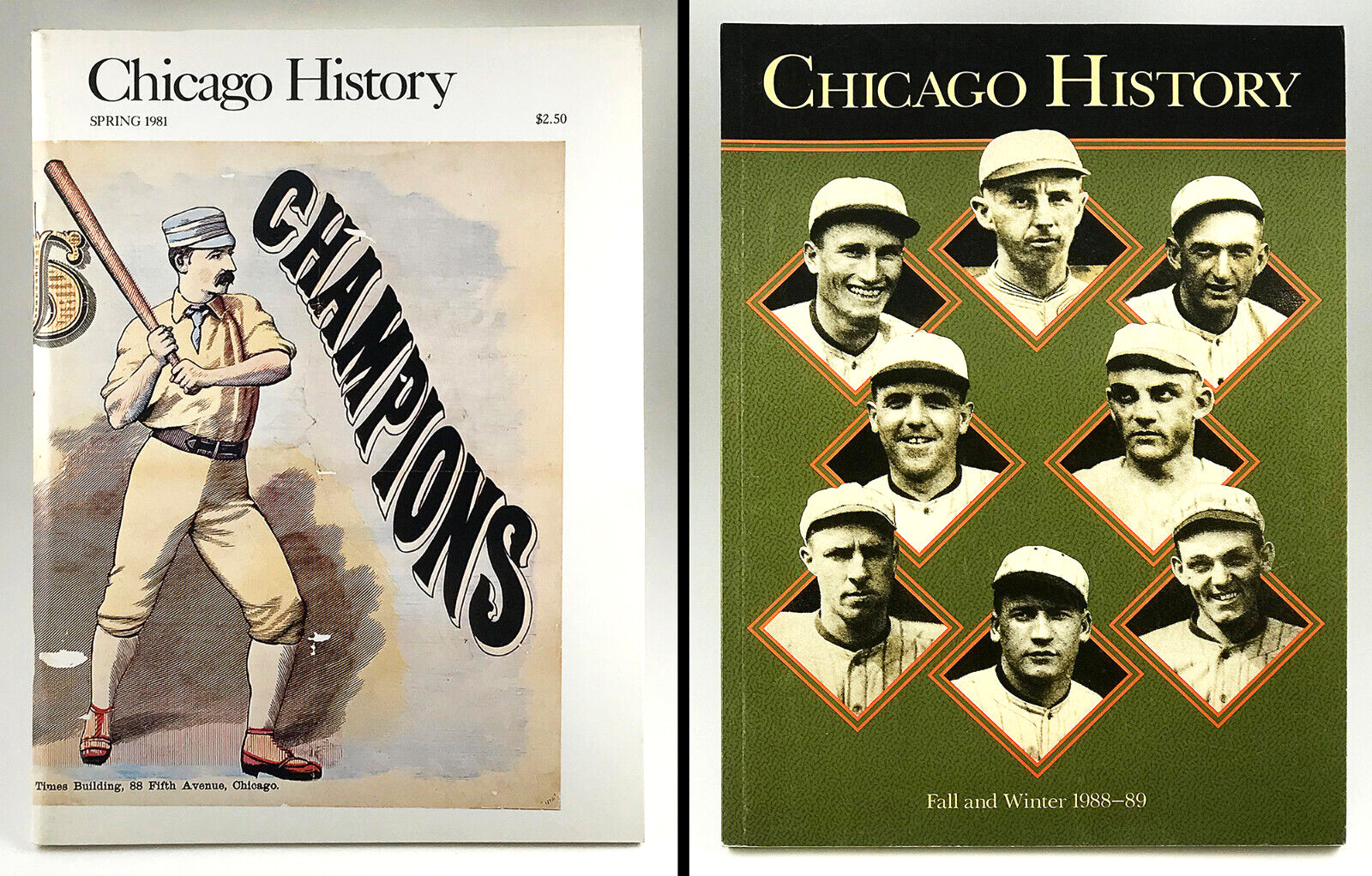 Chicago History Magazines Two Baseball Issues Chicago Historical Society NEW