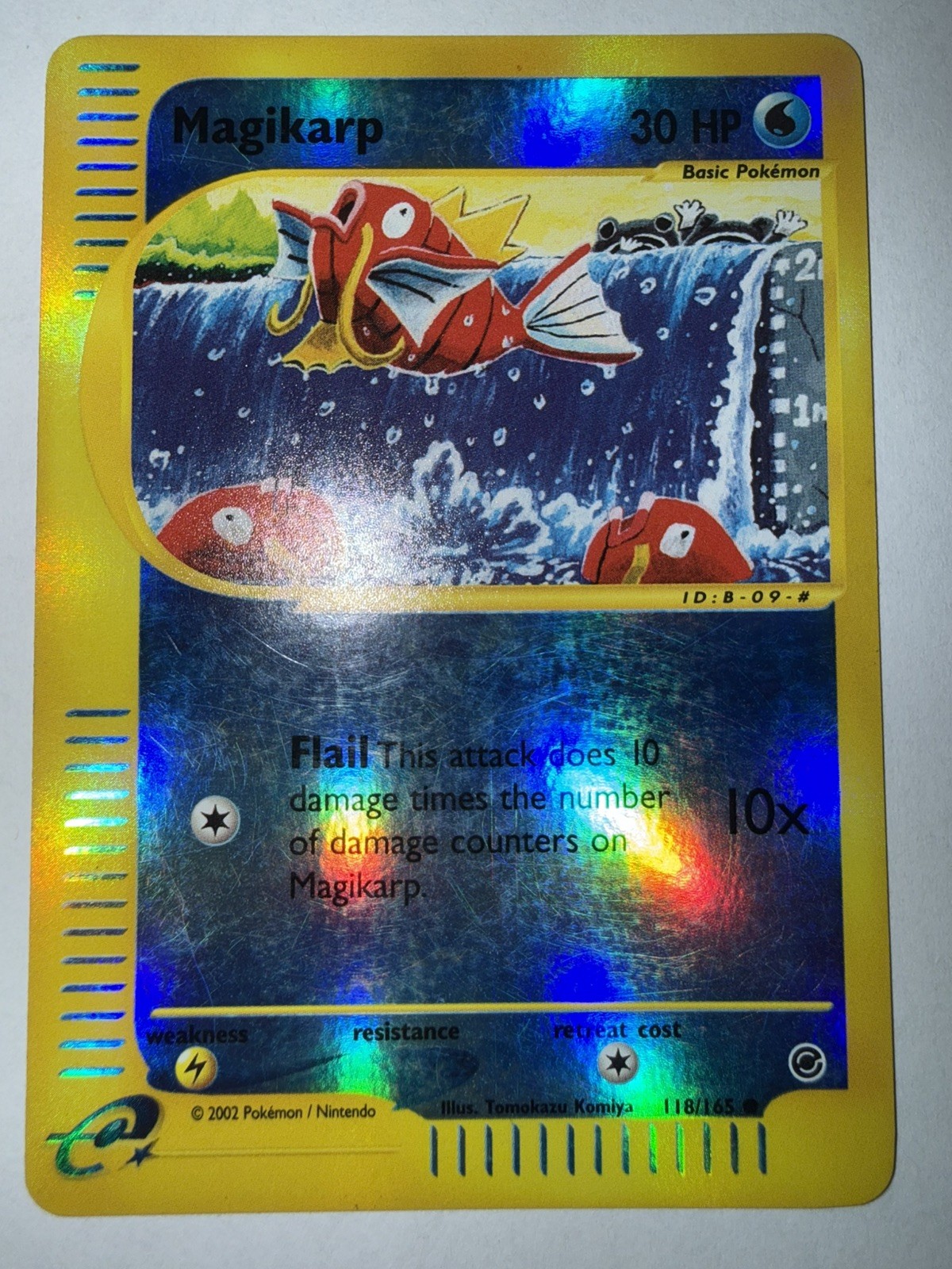 Magikarp 118/165 Expedition 2002 Reverse Holo Pokemon Card TCG Excellent