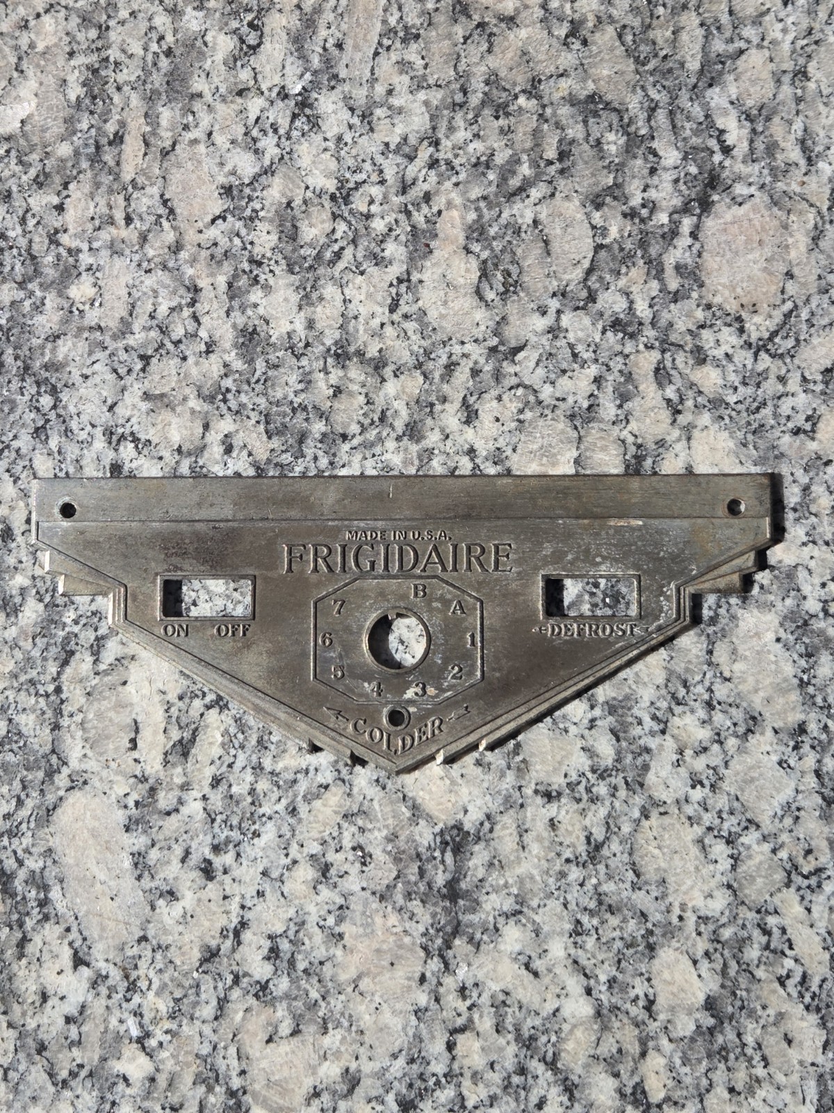 Vintage Frigidaire Refrigerator Fridge Appliance Emblem Nameplate Logo Badge Tag