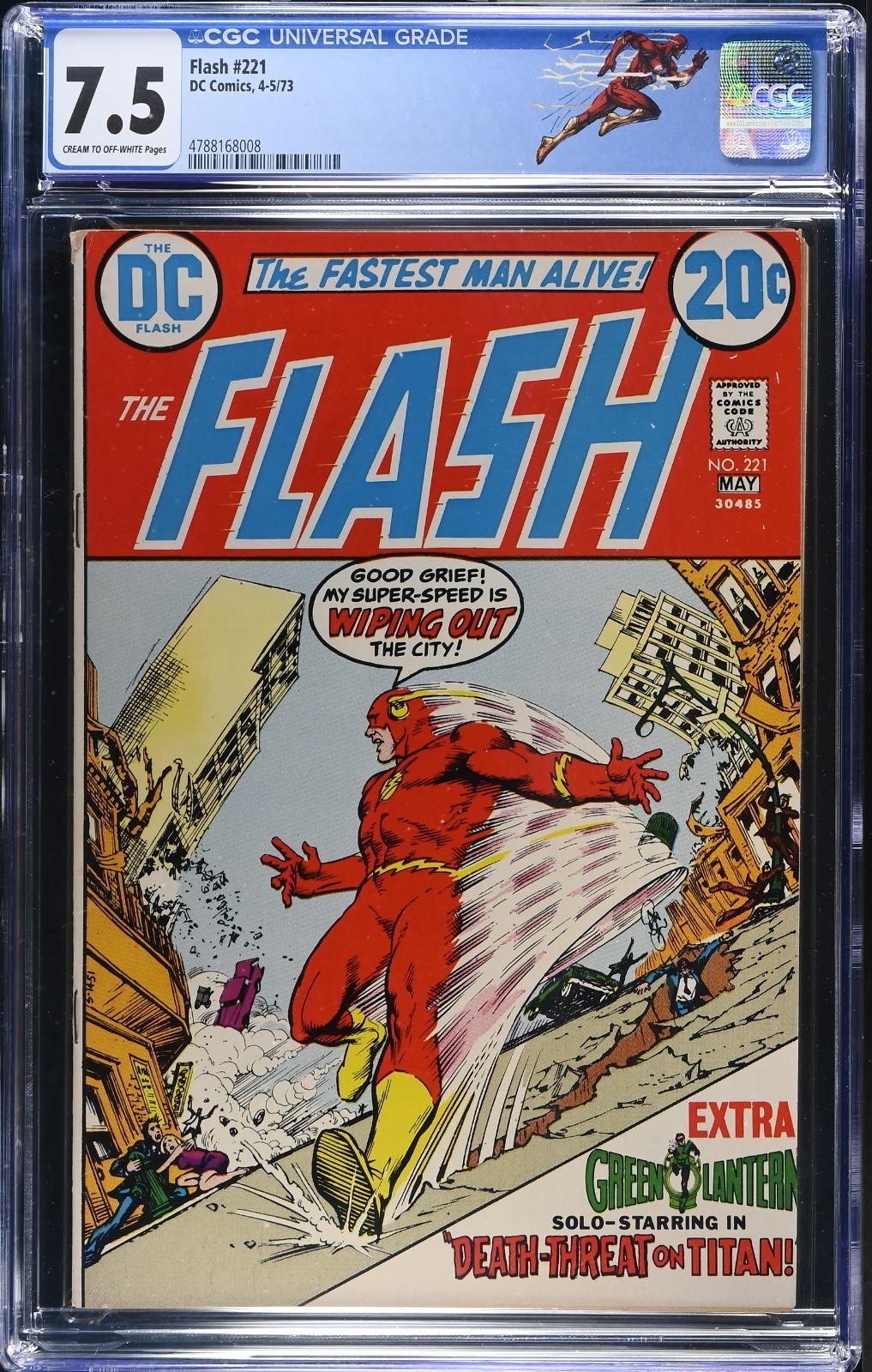 Flash #221 CGC 7.5 VF- DC 1973 Custom Label COMBINED SHIPPING