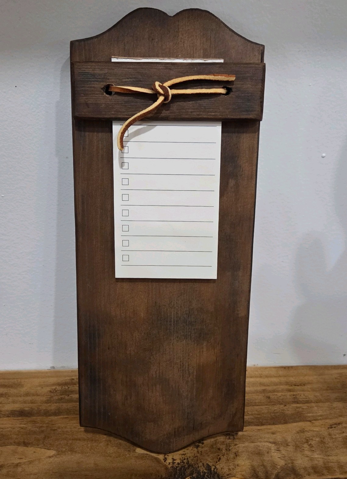 Vintage Wooden Hanging Grocery List
