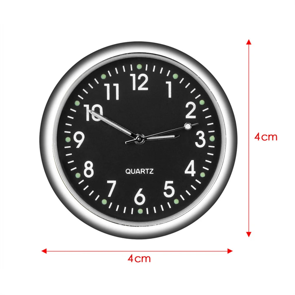 Car Clock Luminous Mini Automobiles Internal Stick-On Digital Watch Mechanics Qu