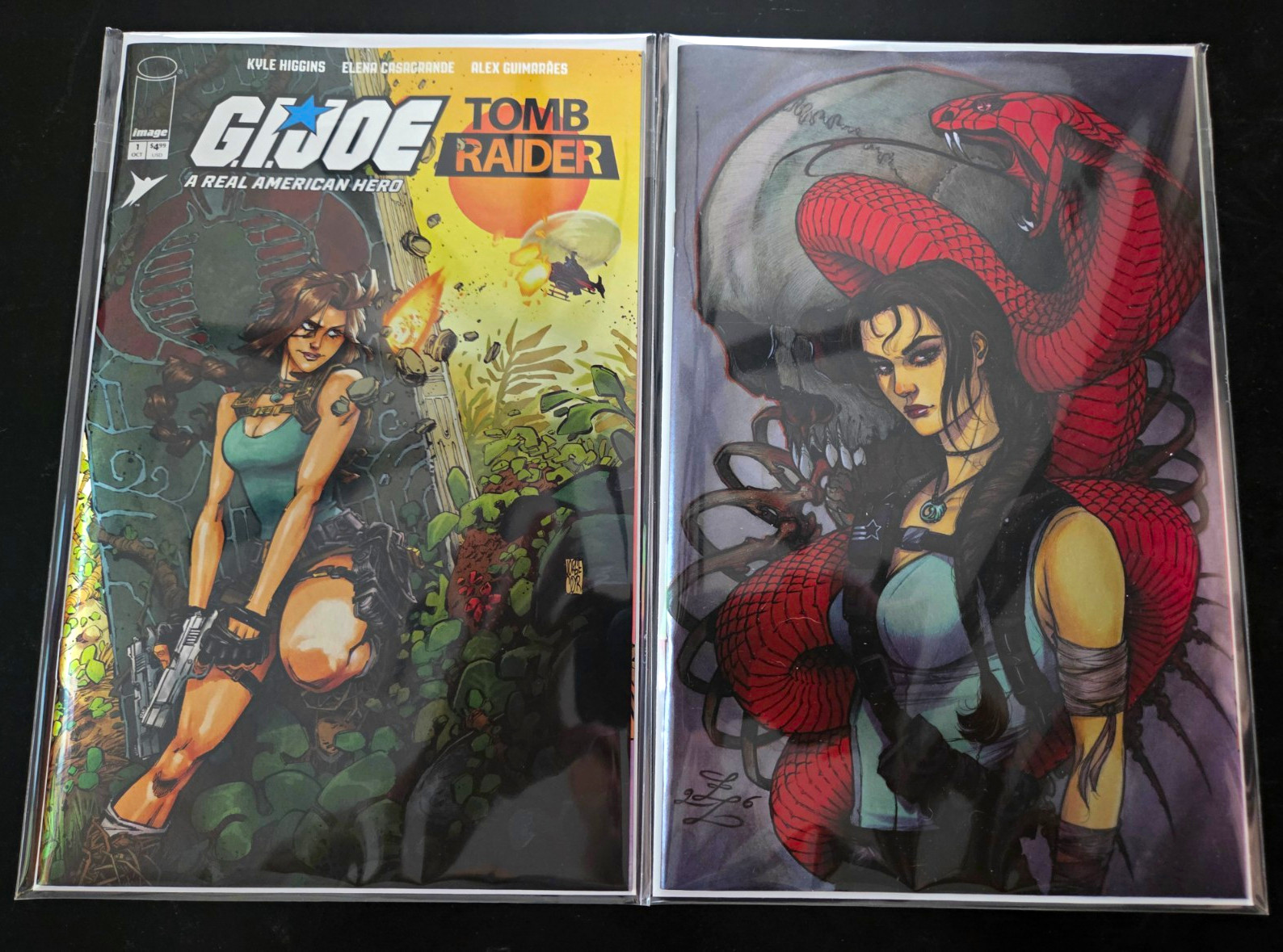 G.I. Joe: A Real American Hero / Tomb Raider #1 Lara Croft Foil Set