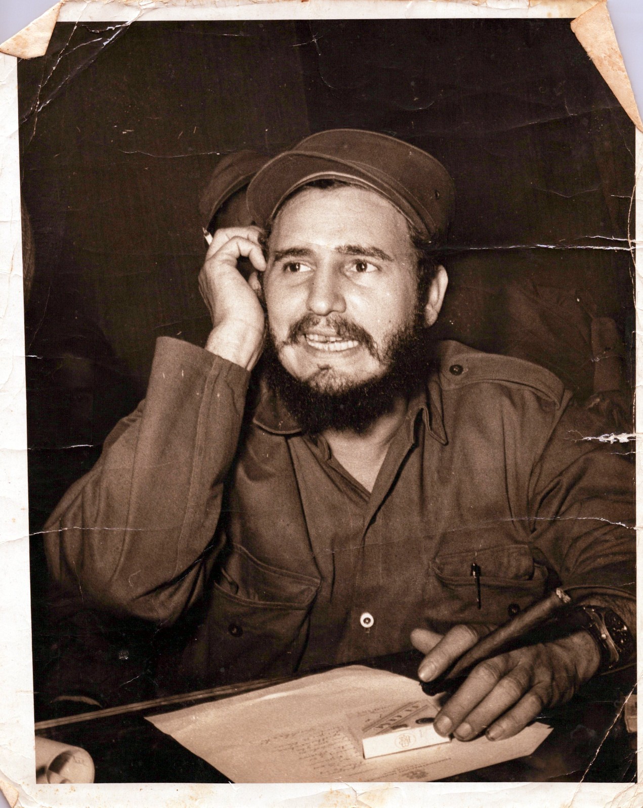 RARE CUBA CUBAN REVOLUTION FIDEL CASTRO PORTRAIT 1960s KORDA ORIG PHOTO MA40