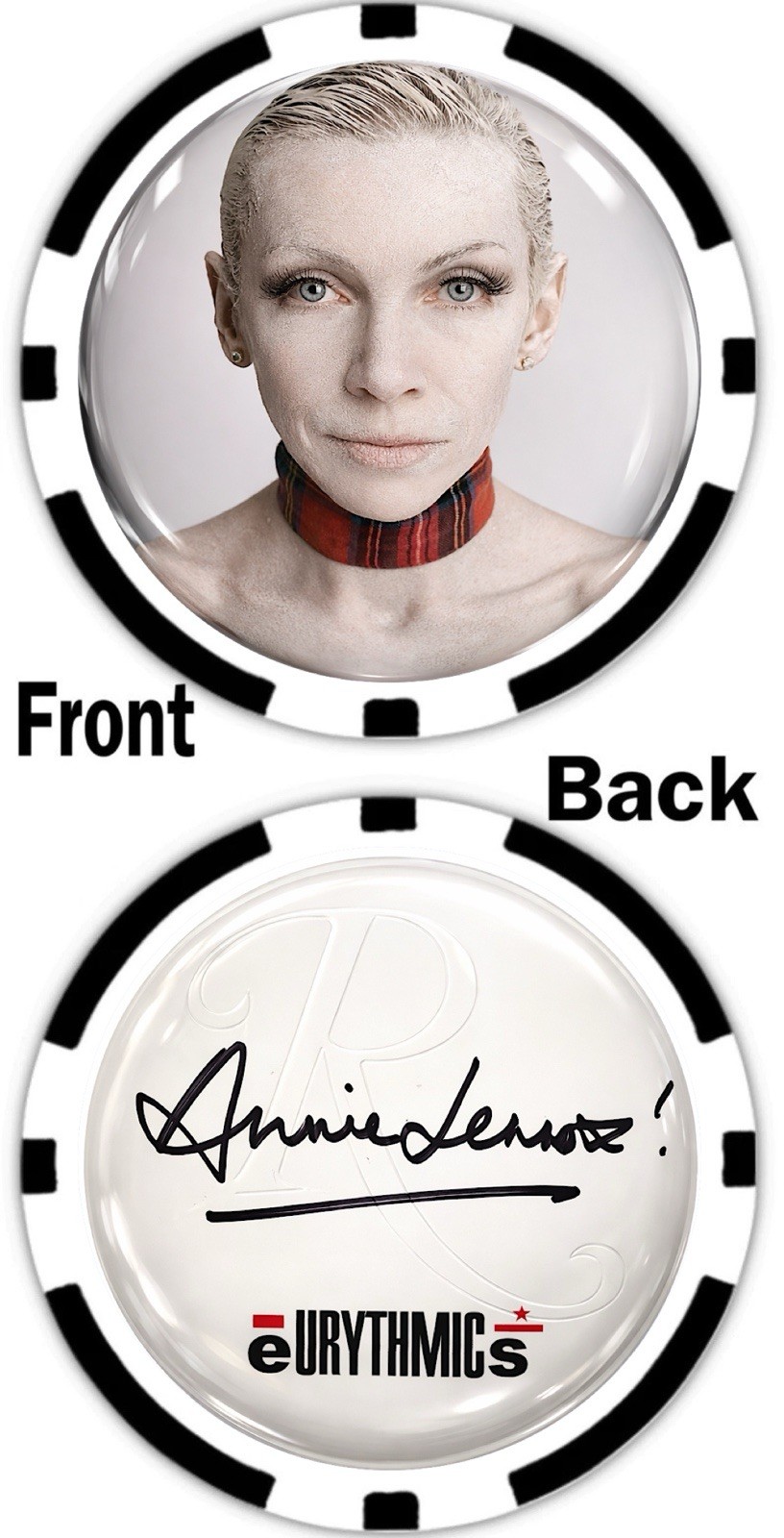 ANNIE LENNOX - EURYTHMICS COMMEMORATIVE POKER CHIP ANNIE LENNOX - EURYTHMICS COMMEMORATIVE POKER CHIP