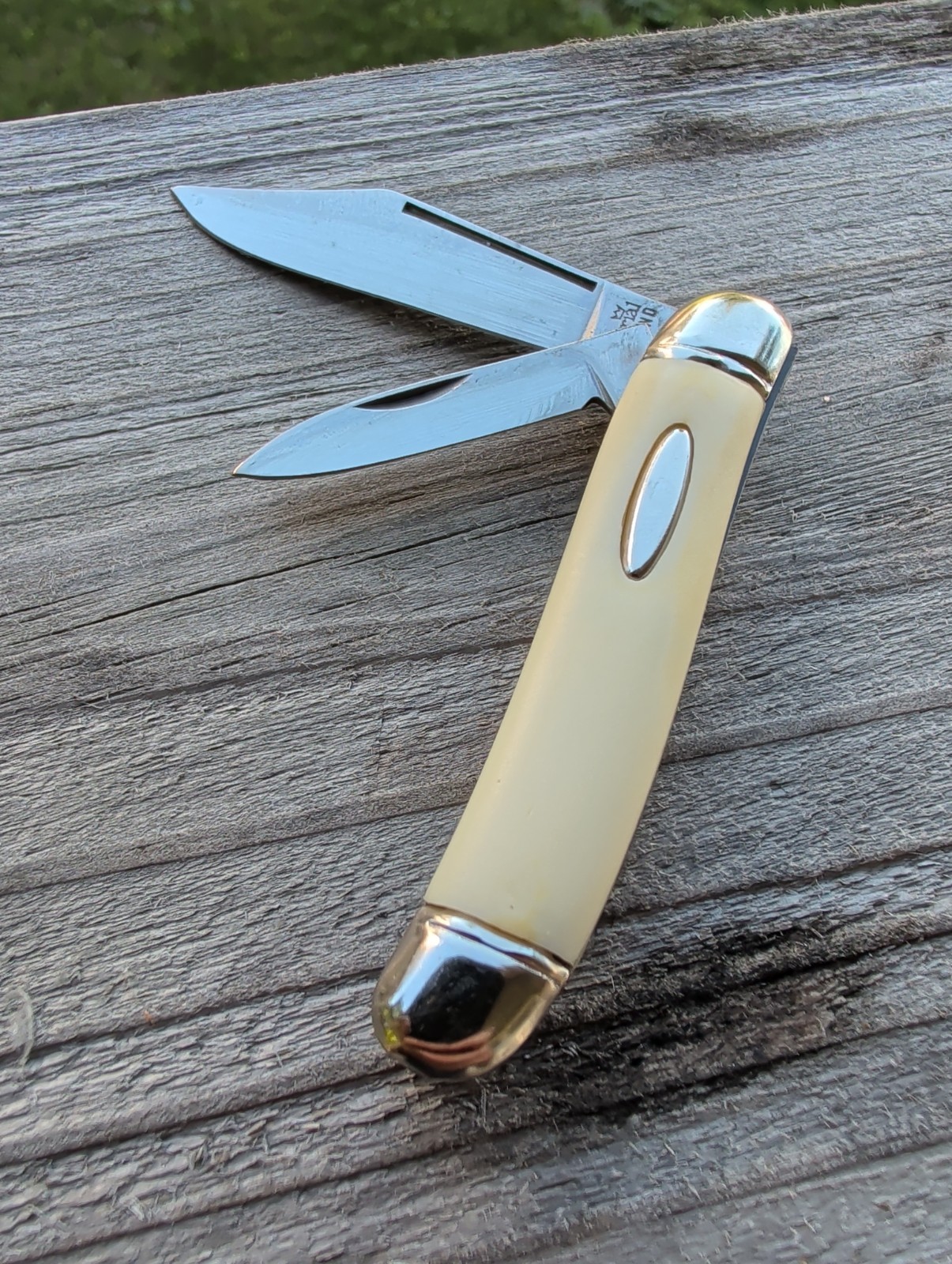 Vintage Imperial Ireland 2 Blade Pocket Knife Cronatron Welding Systems Promo