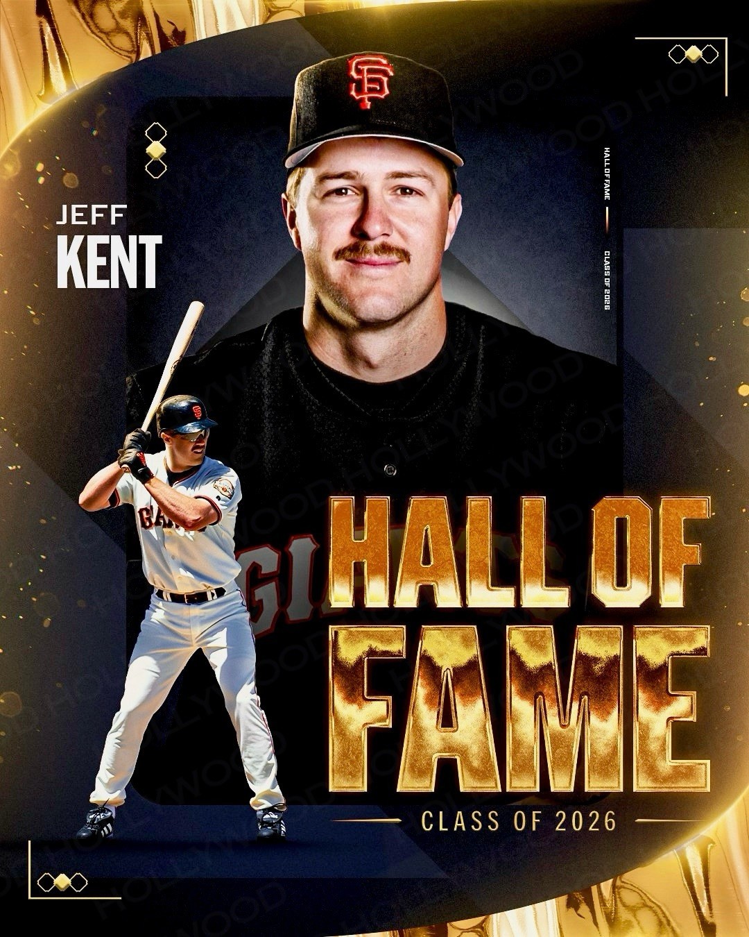 JEFF KENT 8x10 PHOTO #12 - SAN FRANCISCO GIANTS - HALL OF FAME - HOF - WM