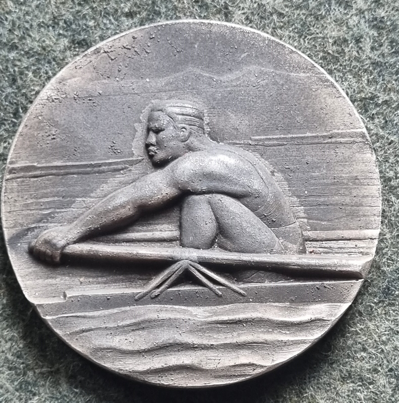 ZAMA R.S.I. MEDAL MILAN NAVIGLIO SOCIAL REPUBLIC ROWING PRIZE 1944