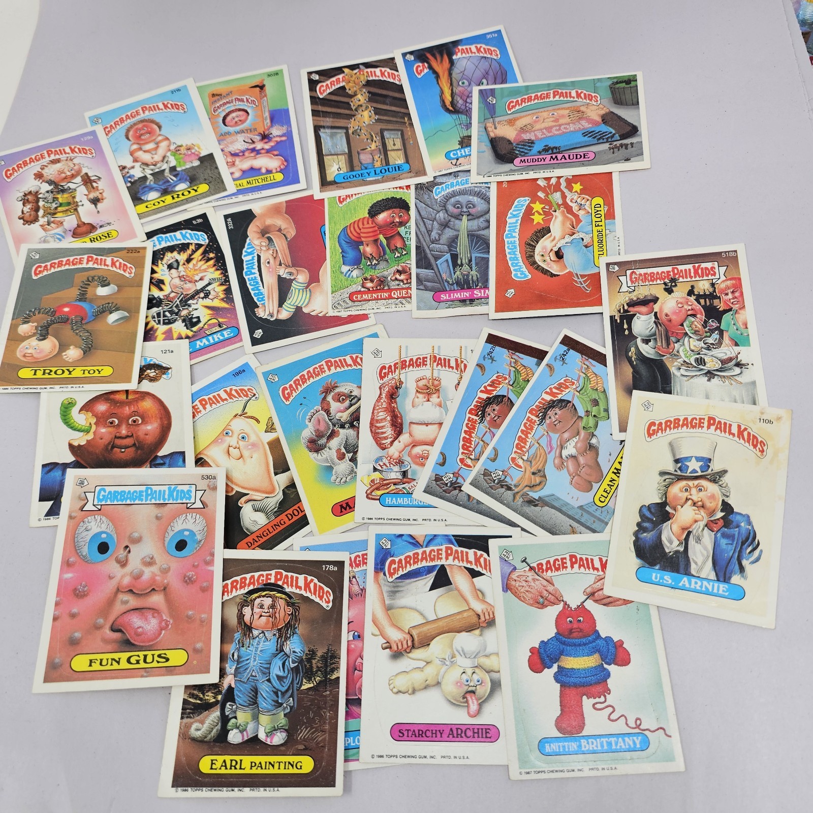 (25) CT LOT 1986-87 GARBAGE PAIL KIDS NICE SELECTION