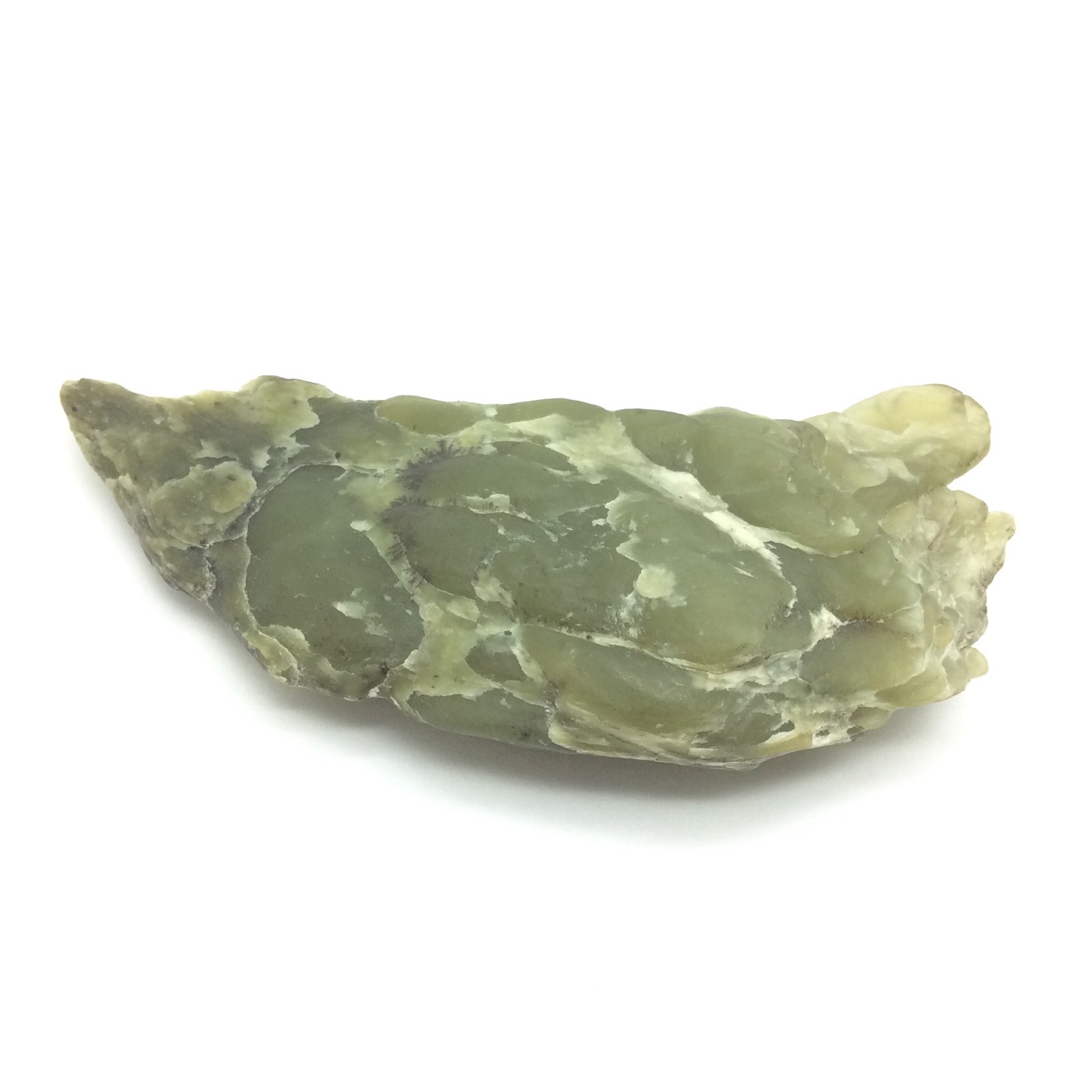 Big Sur Jade Stone Botryoidal Nephrite Jade Pebble Specimen Monterey California