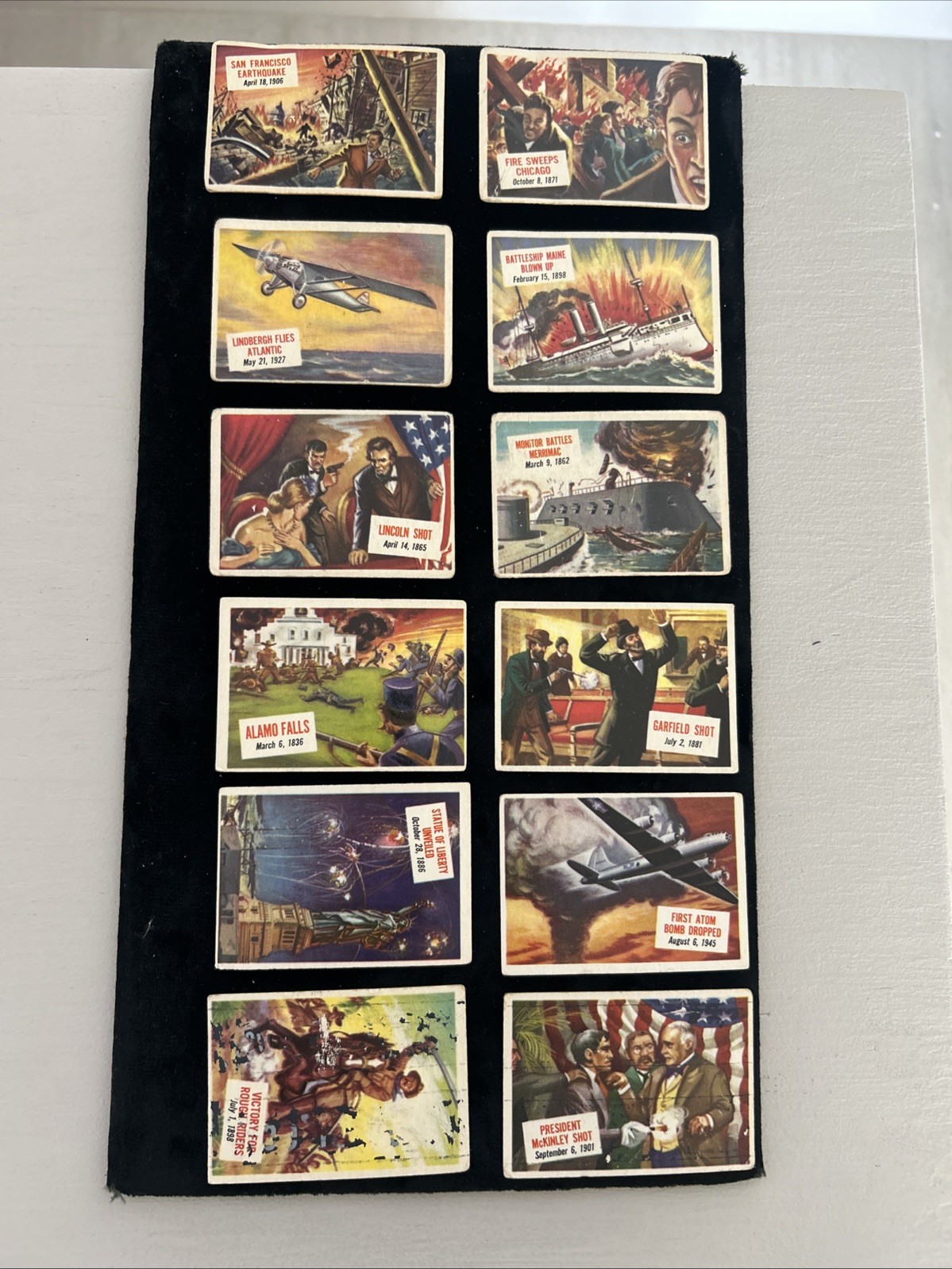 Lot (110)-1954 TOPPS SCOOPS CARDS NO DUPLICATES FAIR cond. View detailed images