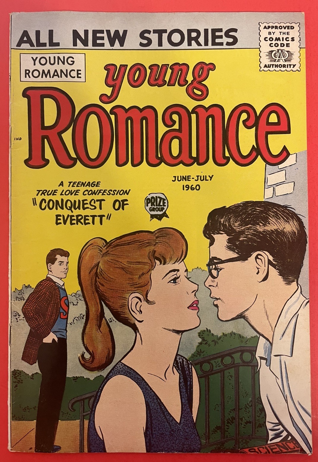 YOUNG ROMANCE  vol. 13 # 4  (1960) - PRIZE pub.  ROMANCE Comic Book