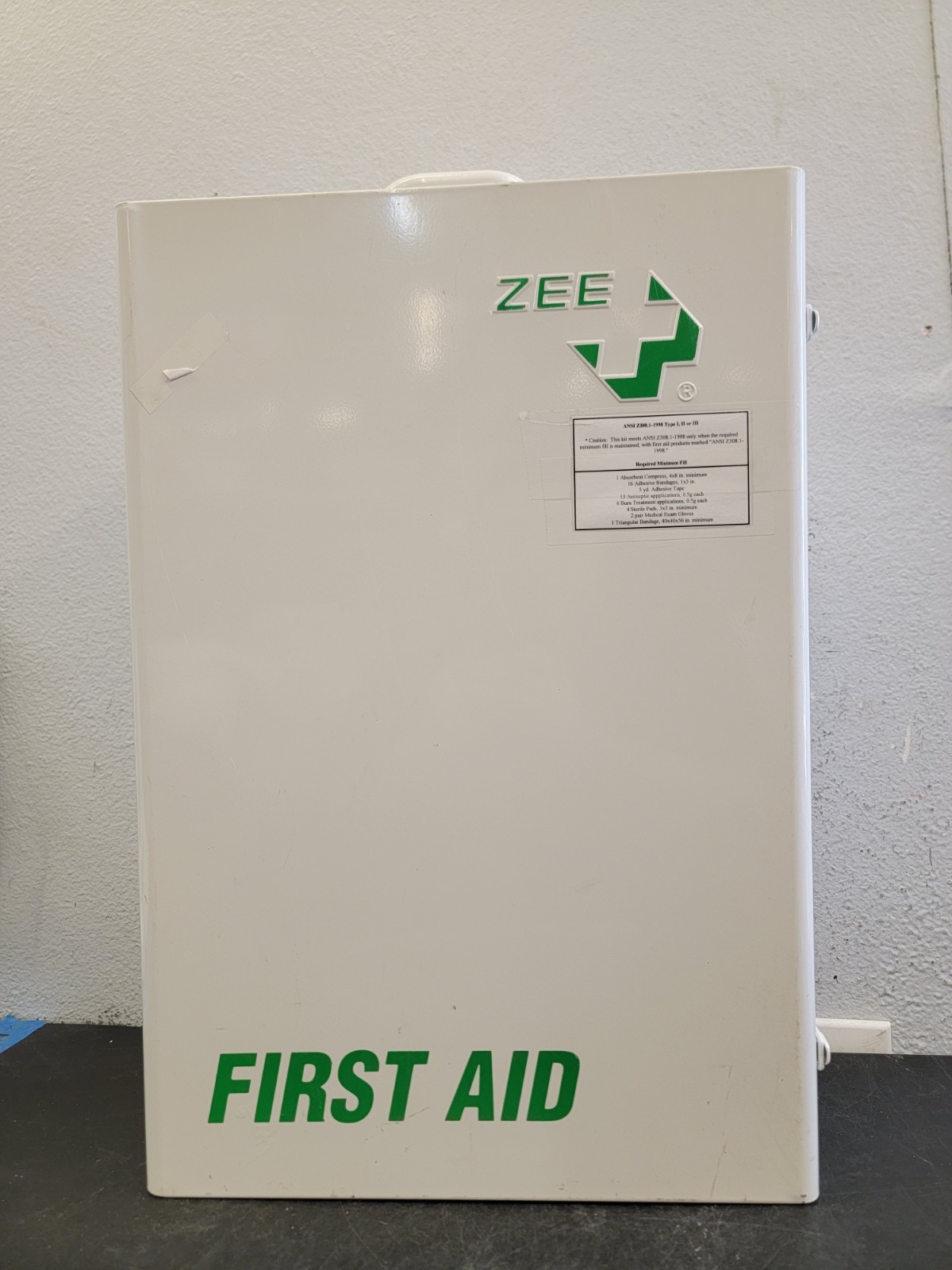 Vintage Zee First Aid Cabinet, Large, Metal 22x15x7” Original W/ Supplies Vintage Zee First Aid Cabinet, Large, Metal 22x15x7” Original W/ Supplies